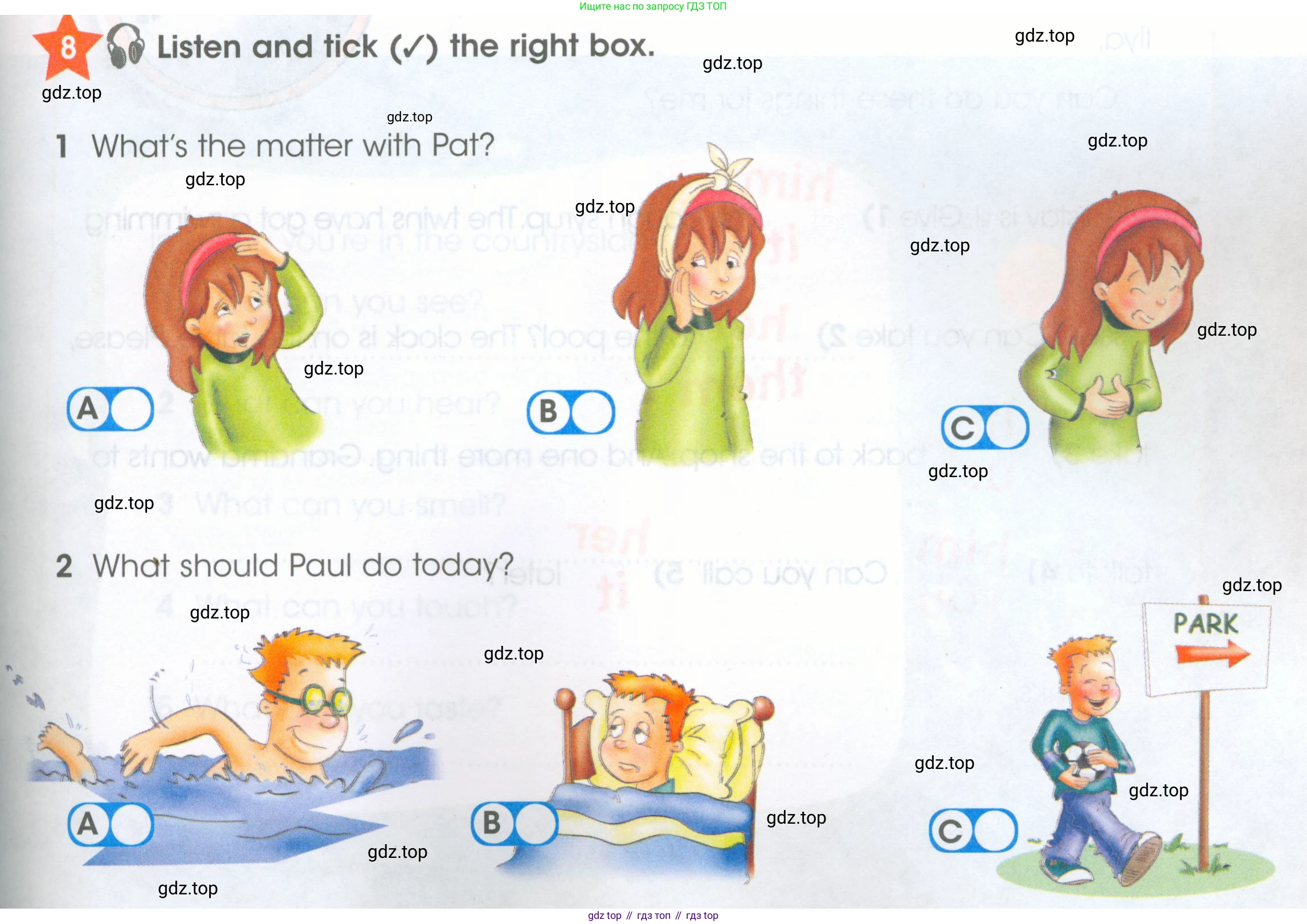 ГДЗ Английский язык (english), 4 класс Рабочая тетрадь (workbook), авторы: Баранова Ксения Михайловна (Baranova Ksenia), Бадулина Ольга Ивановна, Копылова Виктория Викторовна (Kopylova Victoria), Мильруд Радислав Петрович (Millrood Radislav), Эванс Вирджиния (Evans Virginia), издательство Просвещение, Москва, 2023, оранжевого цвета, Часть ( Part) 2, страница 7, номер 8, Условие