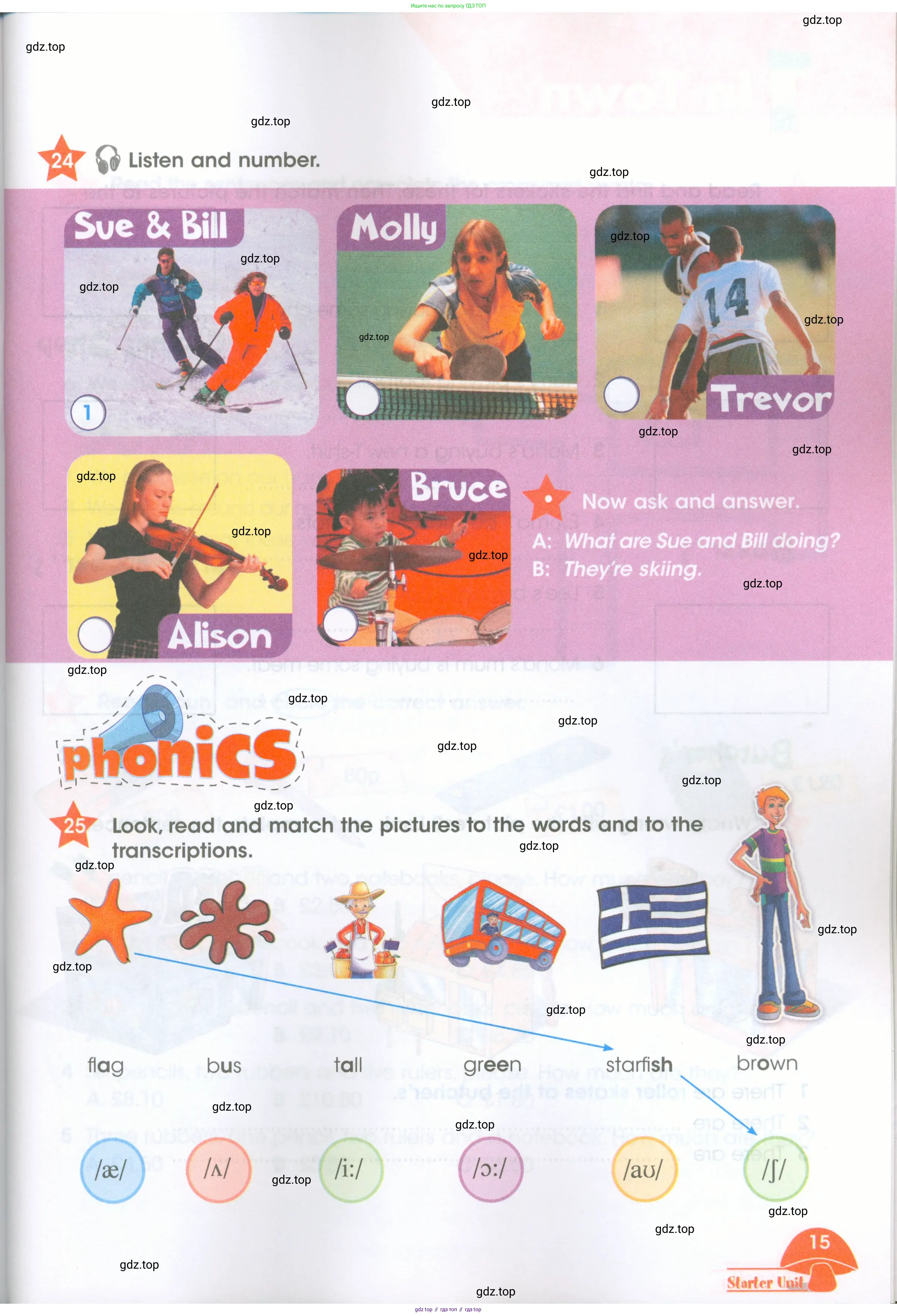 Английский язык (english), 4 класс Рабочая тетрадь (workbook), авторы: Баранова Ксения Михайловна (Baranova Ksenia), Бадулина Ольга Ивановна, Копылова Виктория Викторовна (Kopylova Victoria), Мильруд Радислав Петрович (Millrood Radislav), Эванс Вирджиния (Evans Virginia), издательство Просвещение, Москва, 2023, оранжевого цвета, Часть ( Part) 1, страница 15