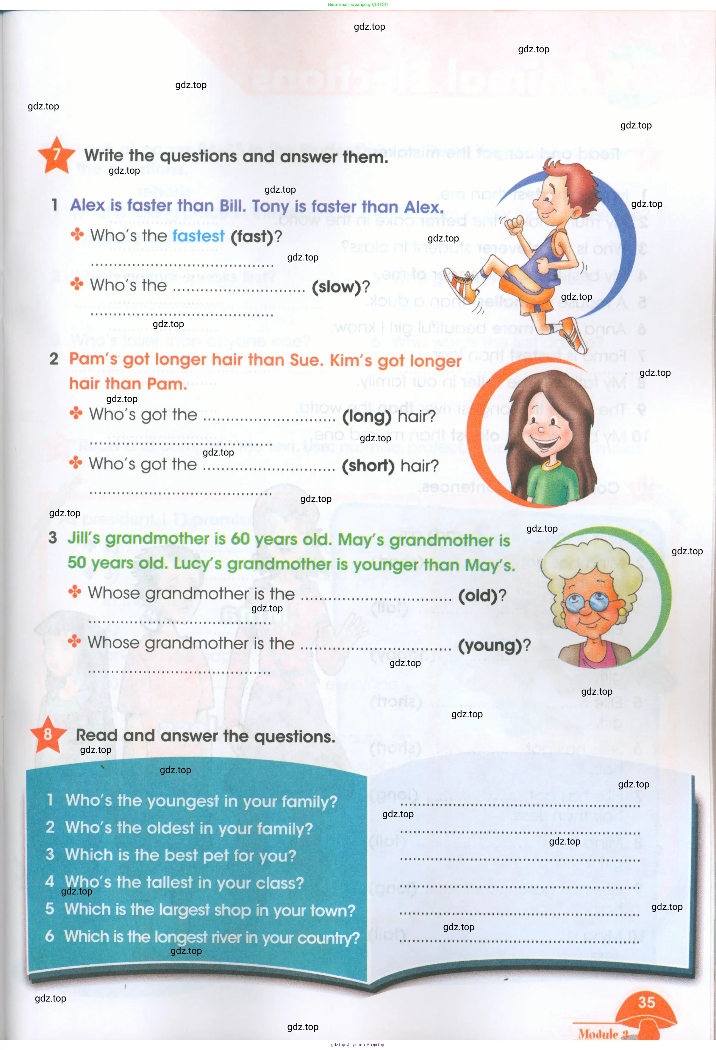 Английский язык (english), 4 класс Рабочая тетрадь (workbook), авторы: Баранова Ксения Михайловна (Baranova Ksenia), Бадулина Ольга Ивановна, Копылова Виктория Викторовна (Kopylova Victoria), Мильруд Радислав Петрович (Millrood Radislav), Эванс Вирджиния (Evans Virginia), издательство Просвещение, Москва, 2023, оранжевого цвета, Часть ( Part) 1, страница 35