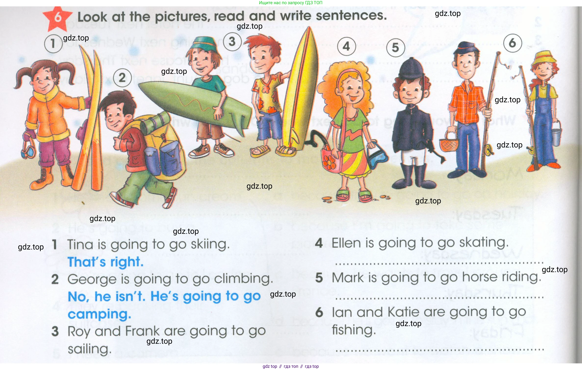 ГДЗ Английский язык (english), 4 класс Рабочая тетрадь (workbook), авторы: Баранова Ксения Михайловна (Baranova Ksenia), Бадулина Ольга Ивановна, Копылова Виктория Викторовна (Kopylova Victoria), Мильруд Радислав Петрович (Millrood Radislav), Эванс Вирджиния (Evans Virginia), издательство Просвещение, Москва, 2023, оранжевого цвета, Часть ( Part) 2, страница 46, номер 6, Условие