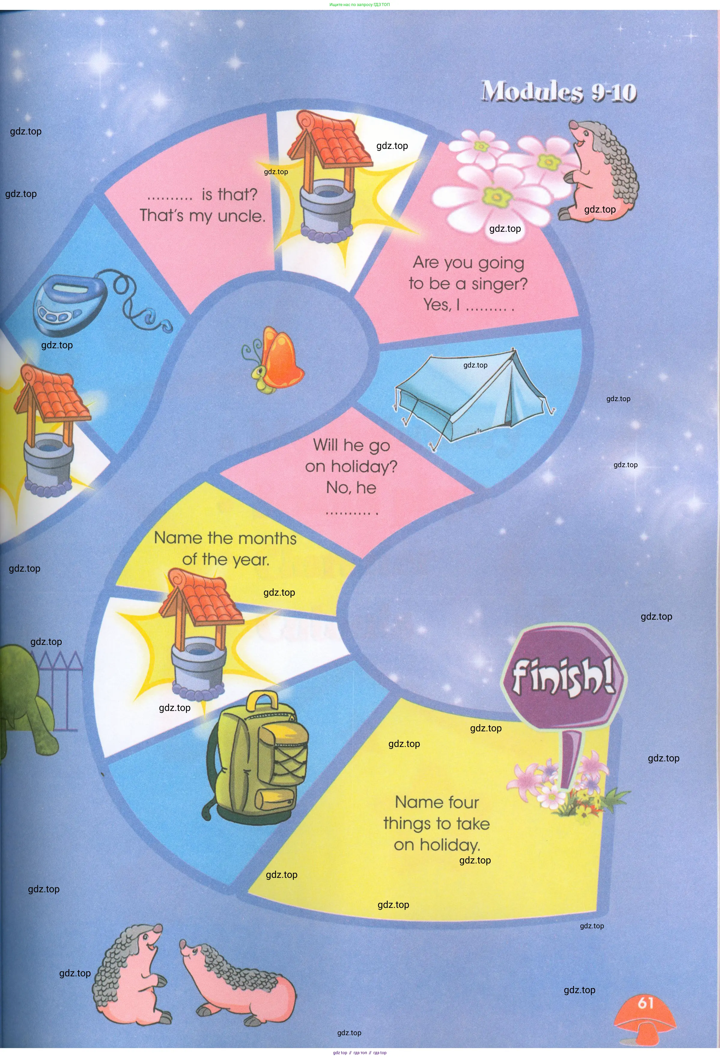 Английский язык (english), 4 класс Рабочая тетрадь (workbook), авторы: Баранова Ксения Михайловна (Baranova Ksenia), Бадулина Ольга Ивановна, Копылова Виктория Викторовна (Kopylova Victoria), Мильруд Радислав Петрович (Millrood Radislav), Эванс Вирджиния (Evans Virginia), издательство Просвещение, Москва, 2023, оранжевого цвета, страница 61