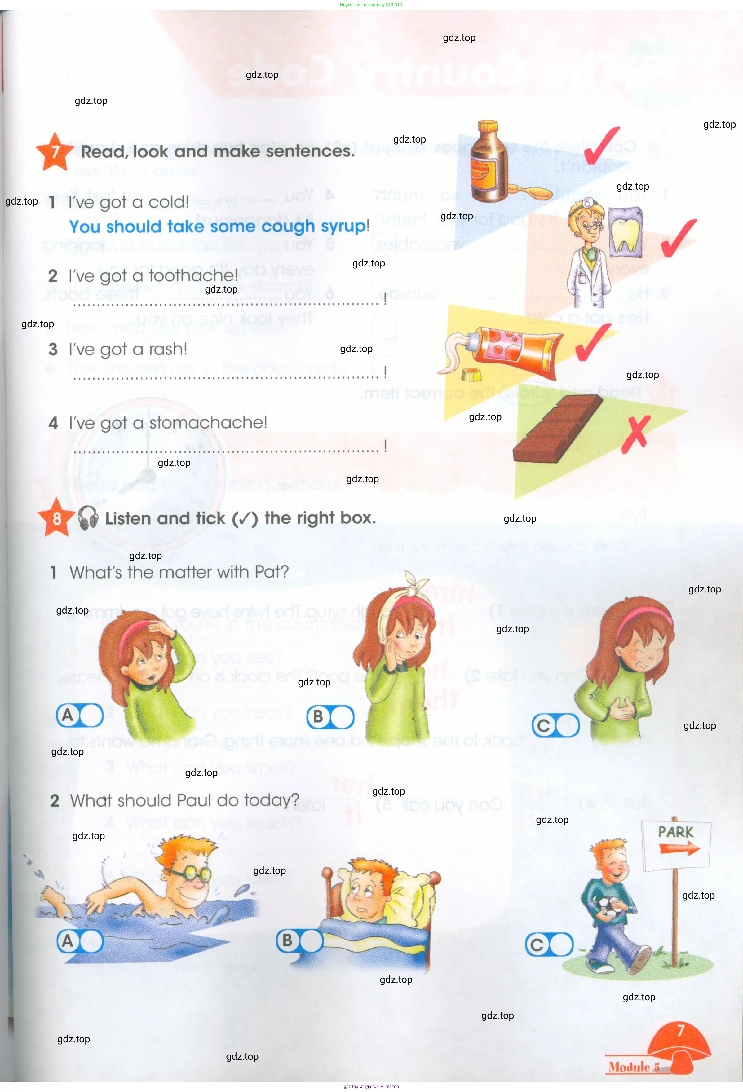 Английский язык (english), 4 класс Рабочая тетрадь (workbook), авторы: Баранова Ксения Михайловна (Baranova Ksenia), Бадулина Ольга Ивановна, Копылова Виктория Викторовна (Kopylova Victoria), Мильруд Радислав Петрович (Millrood Radislav), Эванс Вирджиния (Evans Virginia), издательство Просвещение, Москва, 2023, оранжевого цвета, Часть ( Part) 1, страница 7