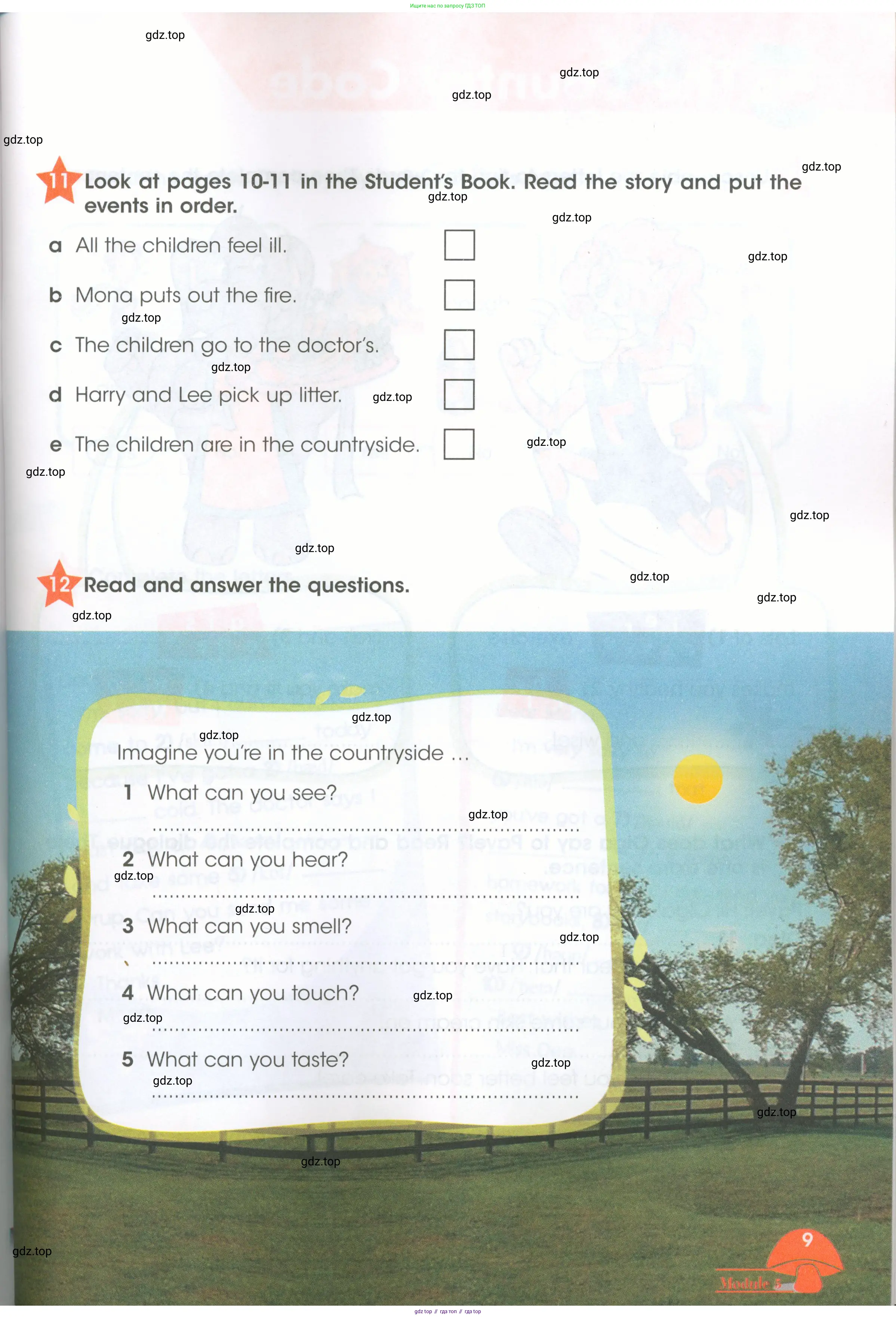Английский язык (english), 4 класс Рабочая тетрадь (workbook), авторы: Баранова Ксения Михайловна (Baranova Ksenia), Бадулина Ольга Ивановна, Копылова Виктория Викторовна (Kopylova Victoria), Мильруд Радислав Петрович (Millrood Radislav), Эванс Вирджиния (Evans Virginia), издательство Просвещение, Москва, 2023, оранжевого цвета, Часть ( Part) 1, страница 9