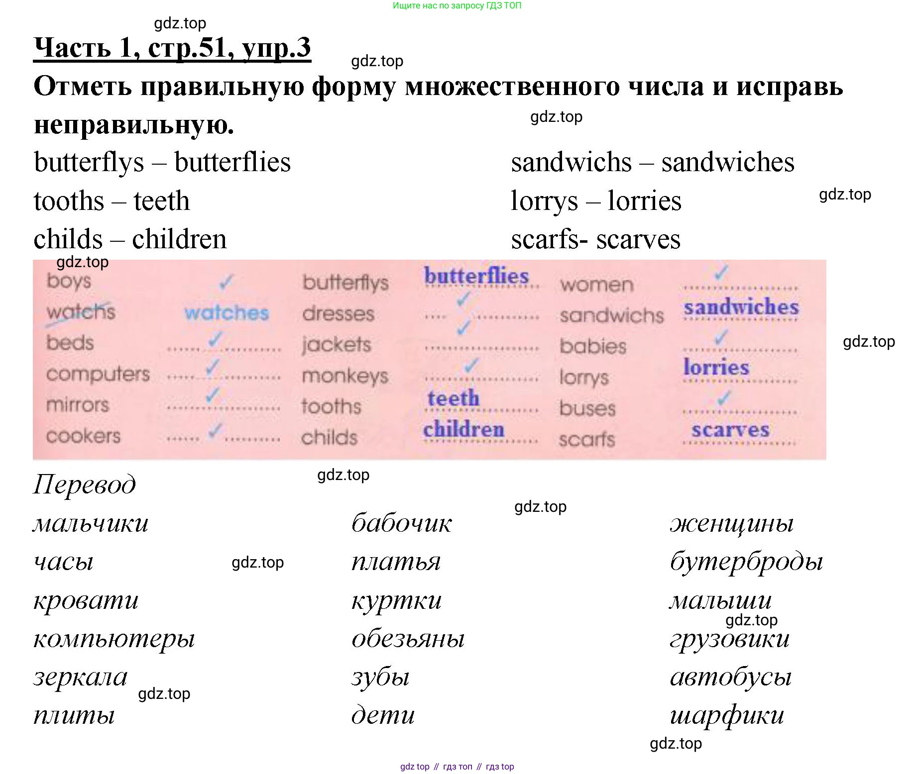 ГДЗ Английский язык (english), 4 класс Рабочая тетрадь (workbook), авторы: Баранова Ксения Михайловна (Baranova Ksenia), Бадулина Ольга Ивановна, Копылова Виктория Викторовна (Kopylova Victoria), Мильруд Радислав Петрович (Millrood Radislav), Эванс Вирджиния (Evans Virginia), издательство Просвещение, Москва, 2023, оранжевого цвета, Часть ( Part) 1, страница 51, номер 3, Решение