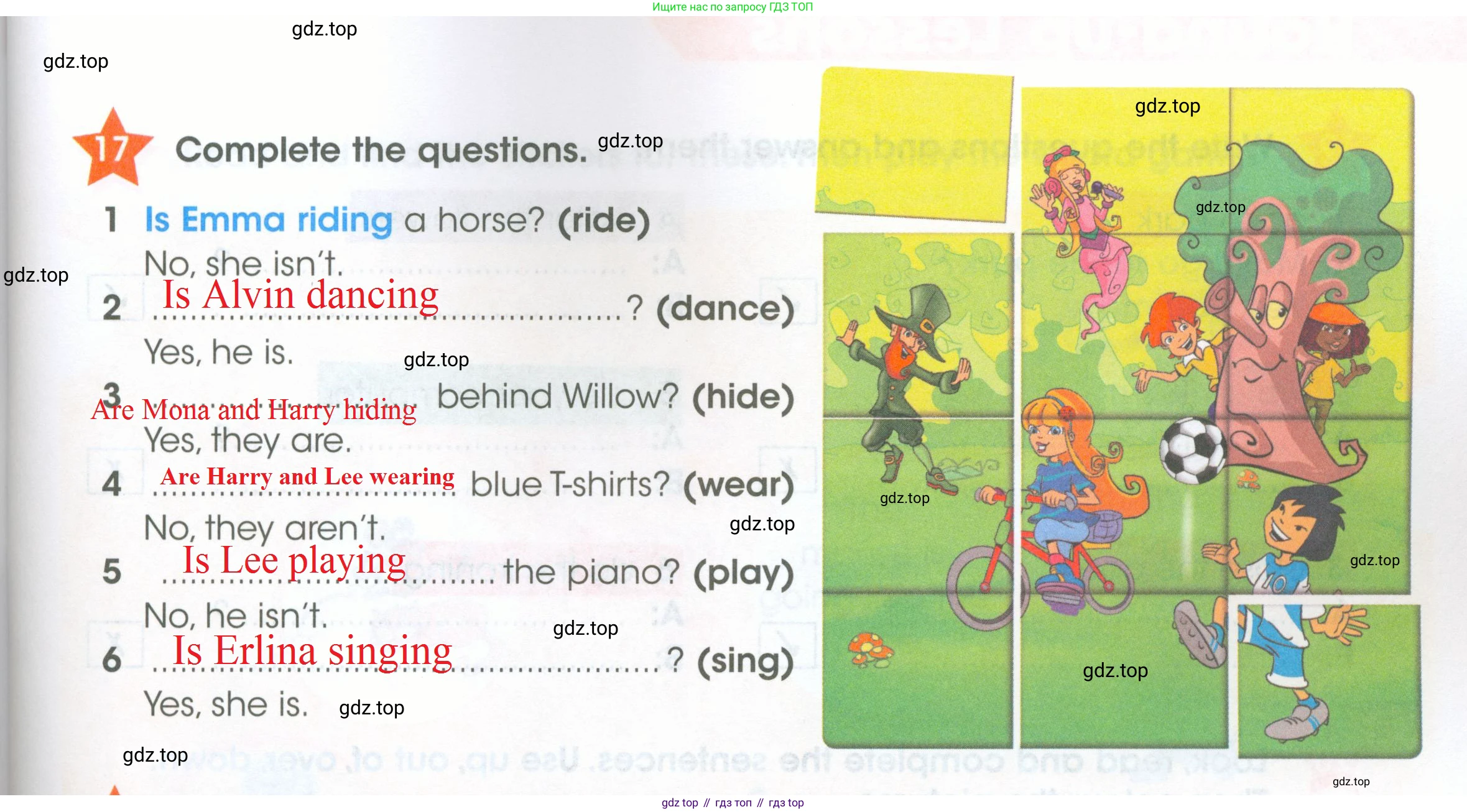 ГДЗ Английский язык (english), 4 класс Рабочая тетрадь (workbook), авторы: Баранова Ксения Михайловна (Baranova Ksenia), Бадулина Ольга Ивановна, Копылова Виктория Викторовна (Kopylova Victoria), Мильруд Радислав Петрович (Millrood Radislav), Эванс Вирджиния (Evans Virginia), издательство Просвещение, Москва, 2023, оранжевого цвета, Часть ( Part) 1, страница 11, номер 17, Решение 2