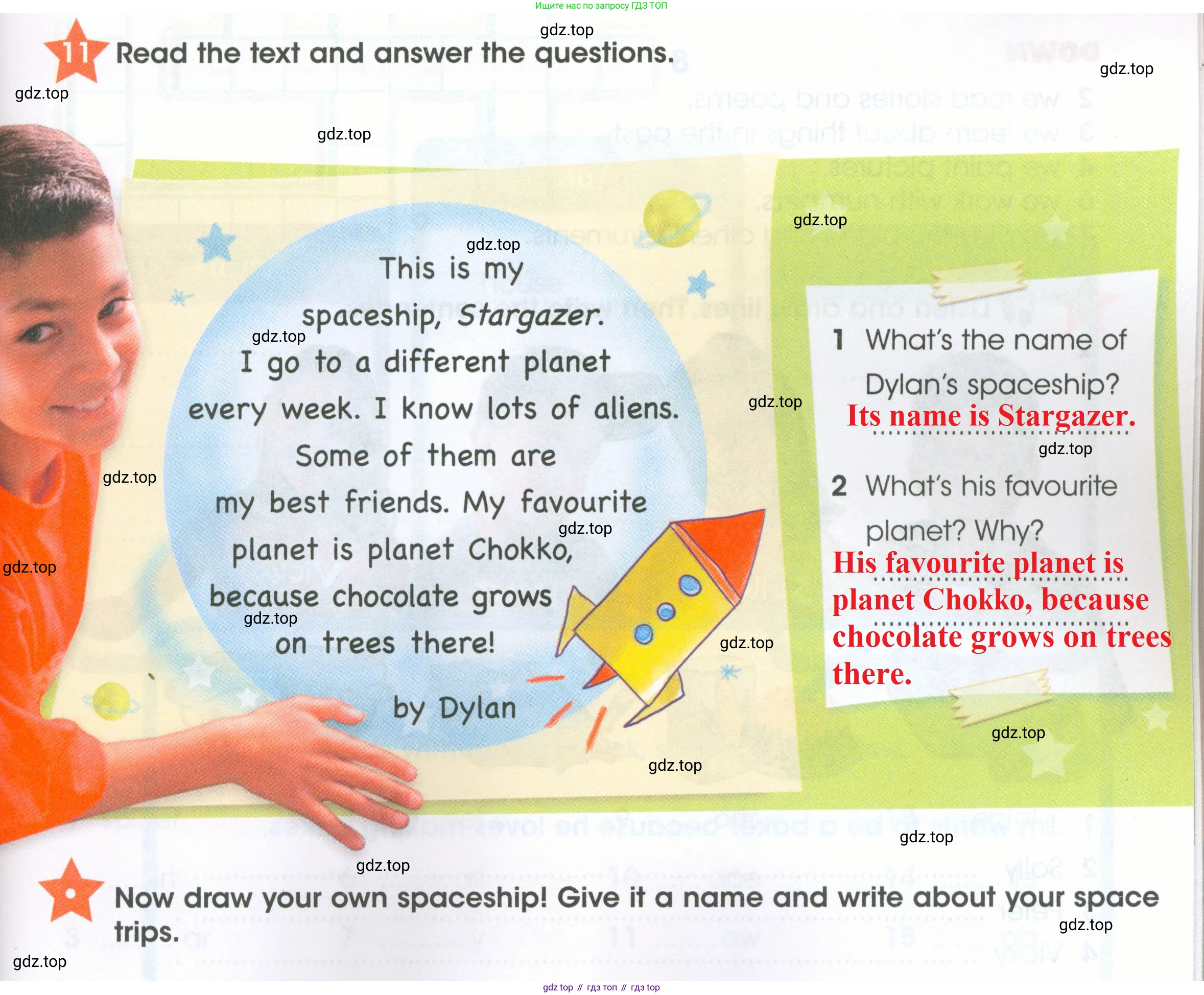 ГДЗ Английский язык (english), 4 класс Рабочая тетрадь (workbook), авторы: Баранова Ксения Михайловна (Baranova Ksenia), Бадулина Ольга Ивановна, Копылова Виктория Викторовна (Kopylova Victoria), Мильруд Радислав Петрович (Millrood Radislav), Эванс Вирджиния (Evans Virginia), издательство Просвещение, Москва, 2023, оранжевого цвета, Часть ( Part) 1, страница 29, номер 11, Решение 2