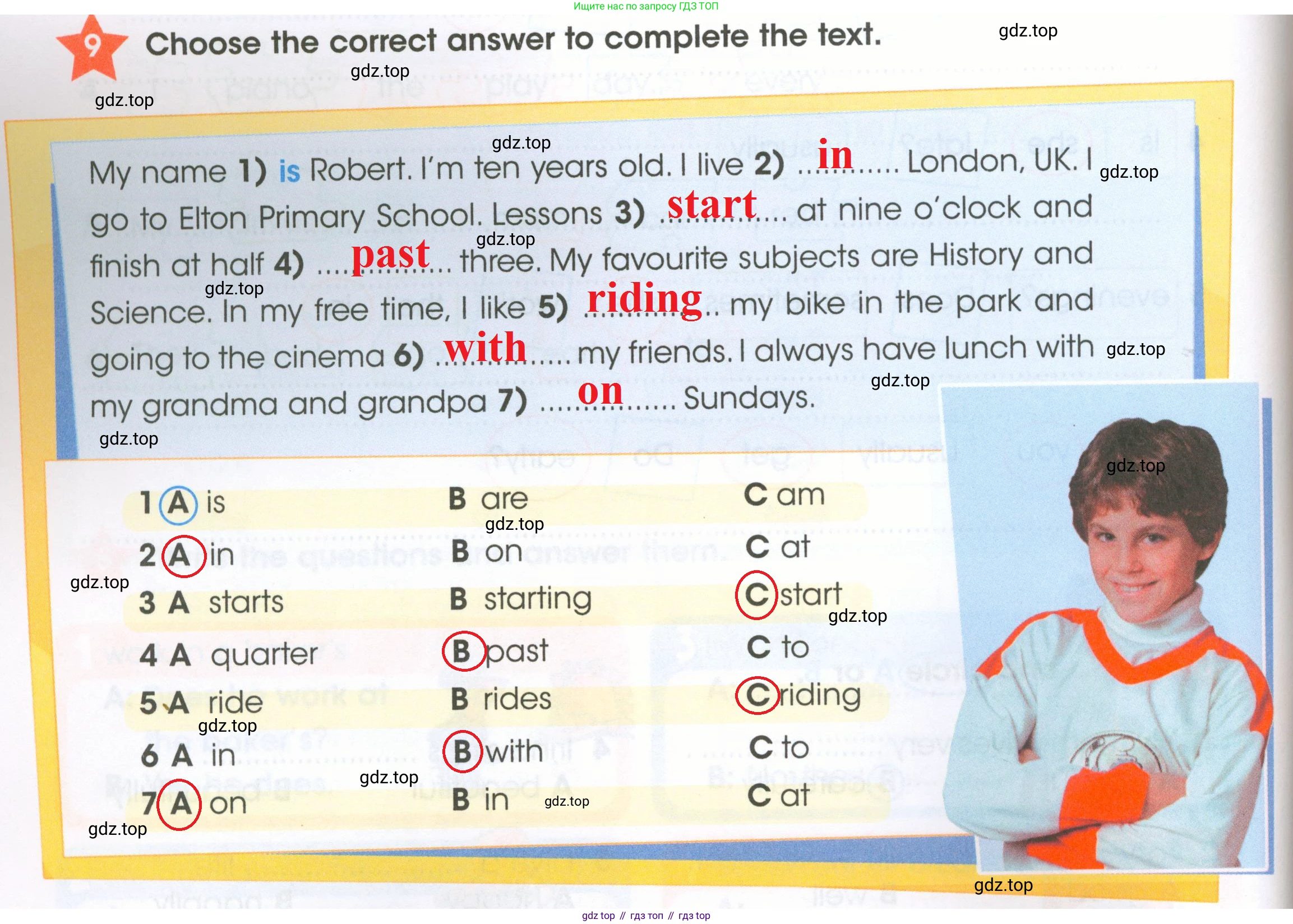ГДЗ Английский язык (english), 4 класс Рабочая тетрадь (workbook), авторы: Баранова Ксения Михайловна (Baranova Ksenia), Бадулина Ольга Ивановна, Копылова Виктория Викторовна (Kopylova Victoria), Мильруд Радислав Петрович (Millrood Radislav), Эванс Вирджиния (Evans Virginia), издательство Просвещение, Москва, 2023, оранжевого цвета, Часть ( Part) 1, страница 28, номер 9, Решение 2