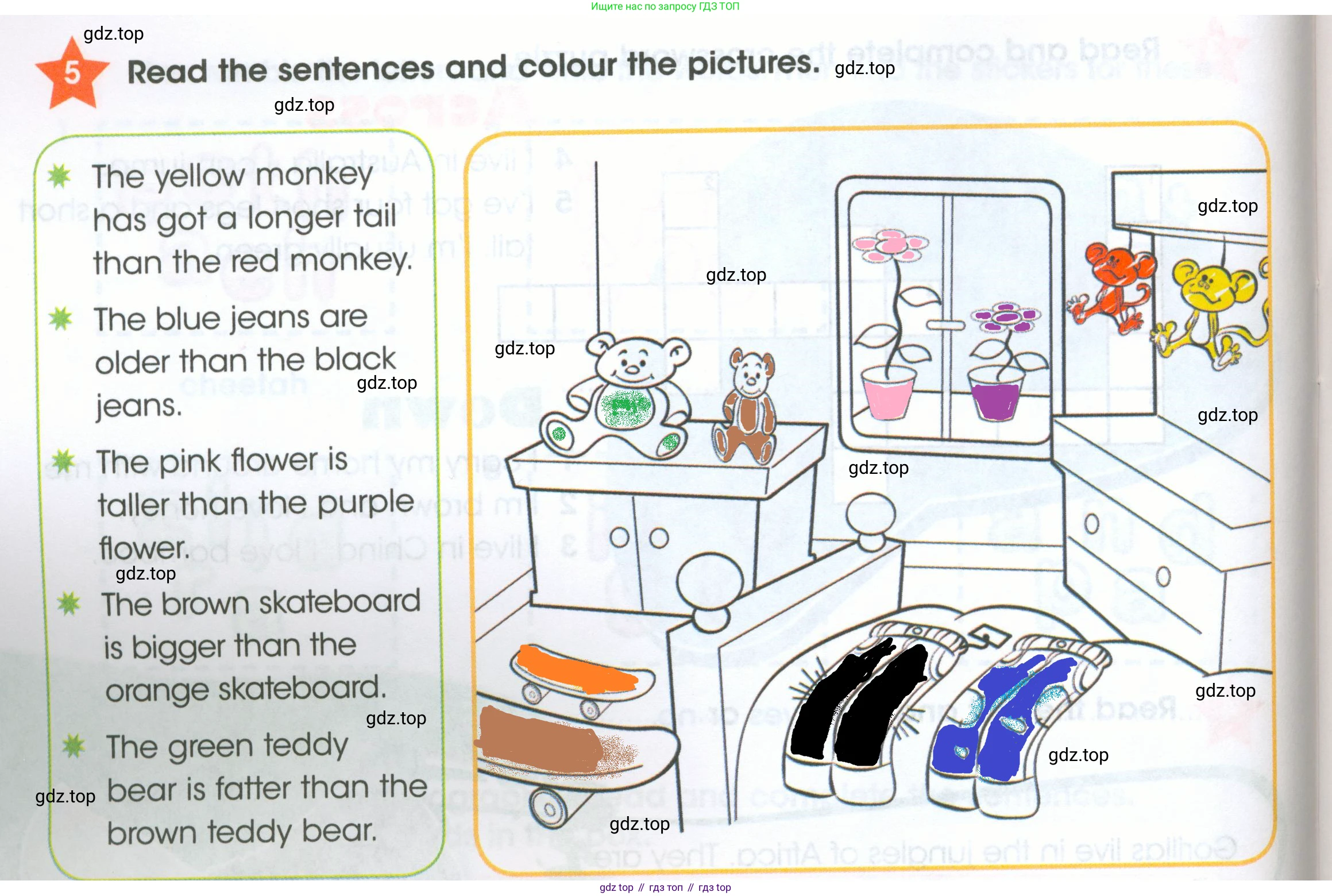 ГДЗ Английский язык (english), 4 класс Рабочая тетрадь (workbook), авторы: Баранова Ксения Михайловна (Baranova Ksenia), Бадулина Ольга Ивановна, Копылова Виктория Викторовна (Kopylova Victoria), Мильруд Радислав Петрович (Millrood Radislav), Эванс Вирджиния (Evans Virginia), издательство Просвещение, Москва, 2023, оранжевого цвета, Часть ( Part) 1, страница 34, номер 5, Решение 2