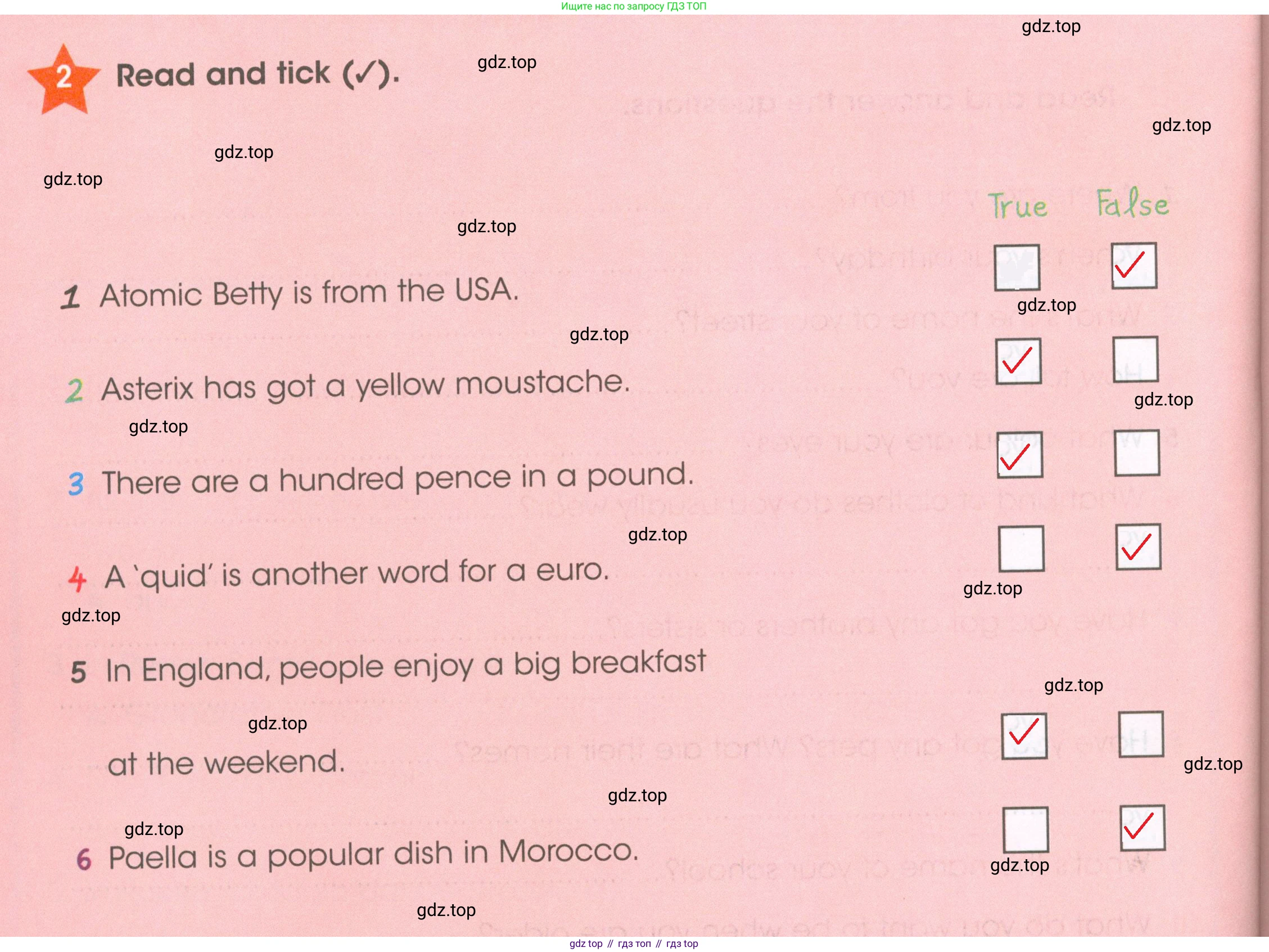 ГДЗ Английский язык (english), 4 класс Рабочая тетрадь (workbook), авторы: Баранова Ксения Михайловна (Baranova Ksenia), Бадулина Ольга Ивановна, Копылова Виктория Викторовна (Kopylova Victoria), Мильруд Радислав Петрович (Millrood Radislav), Эванс Вирджиния (Evans Virginia), издательство Просвещение, Москва, 2023, оранжевого цвета, Часть ( Part) 1, страница 50, номер 2, Решение 2
