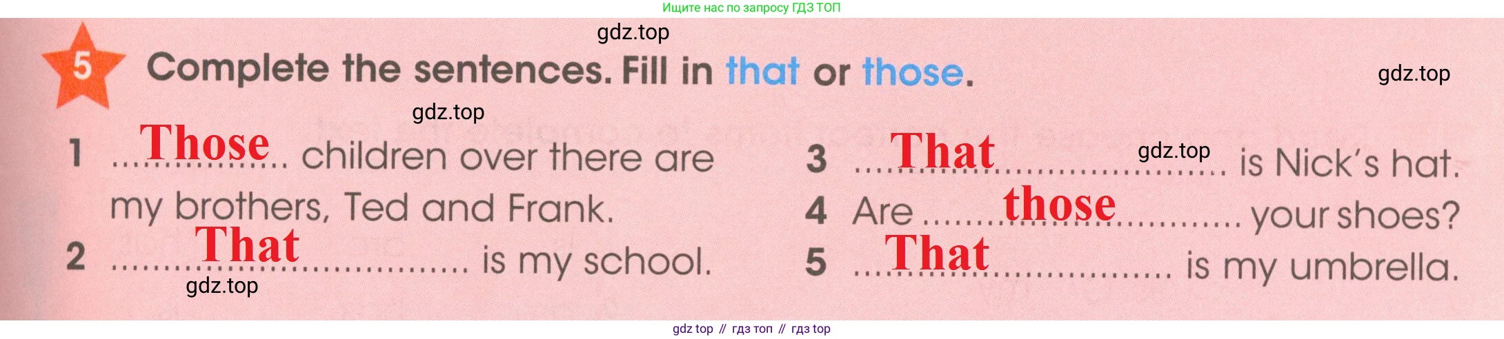 ГДЗ Английский язык (english), 4 класс Рабочая тетрадь (workbook), авторы: Баранова Ксения Михайловна (Baranova Ksenia), Бадулина Ольга Ивановна, Копылова Виктория Викторовна (Kopylova Victoria), Мильруд Радислав Петрович (Millrood Radislav), Эванс Вирджиния (Evans Virginia), издательство Просвещение, Москва, 2023, оранжевого цвета, Часть ( Part) 1, страница 51, номер 5, Решение 2