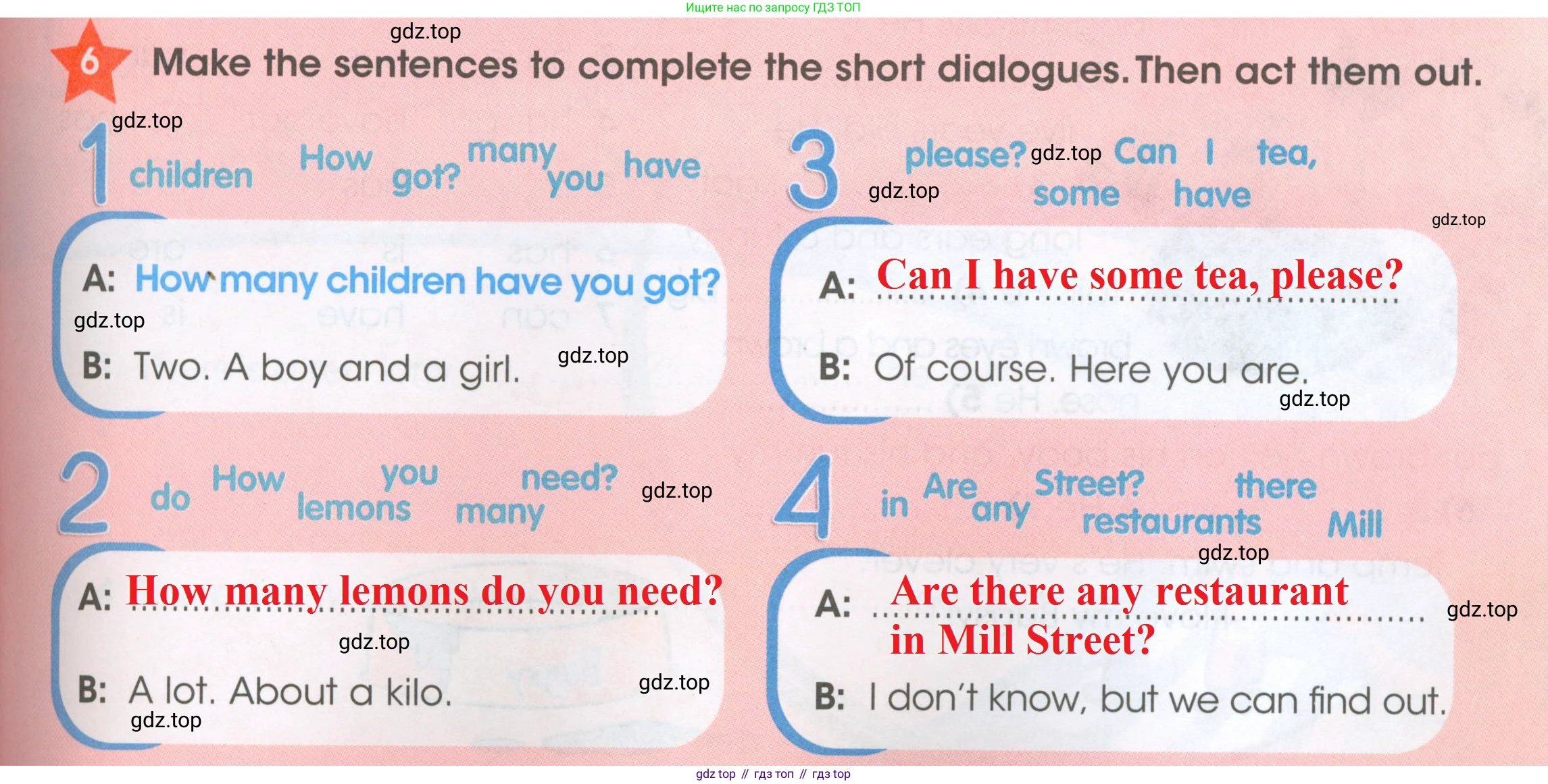 ГДЗ Английский язык (english), 4 класс Рабочая тетрадь (workbook), авторы: Баранова Ксения Михайловна (Baranova Ksenia), Бадулина Ольга Ивановна, Копылова Виктория Викторовна (Kopylova Victoria), Мильруд Радислав Петрович (Millrood Radislav), Эванс Вирджиния (Evans Virginia), издательство Просвещение, Москва, 2023, оранжевого цвета, Часть ( Part) 1, страница 51, номер 6, Решение 2