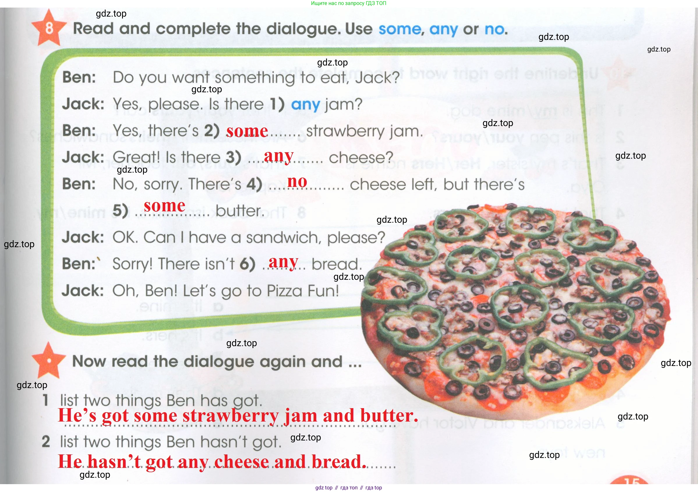 ГДЗ Английский язык (english), 4 класс Рабочая тетрадь (workbook), авторы: Баранова Ксения Михайловна (Baranova Ksenia), Бадулина Ольга Ивановна, Копылова Виктория Викторовна (Kopylova Victoria), Мильруд Радислав Петрович (Millrood Radislav), Эванс Вирджиния (Evans Virginia), издательство Просвещение, Москва, 2023, оранжевого цвета, Часть ( Part) 2, страница 15, номер 8, Решение 2