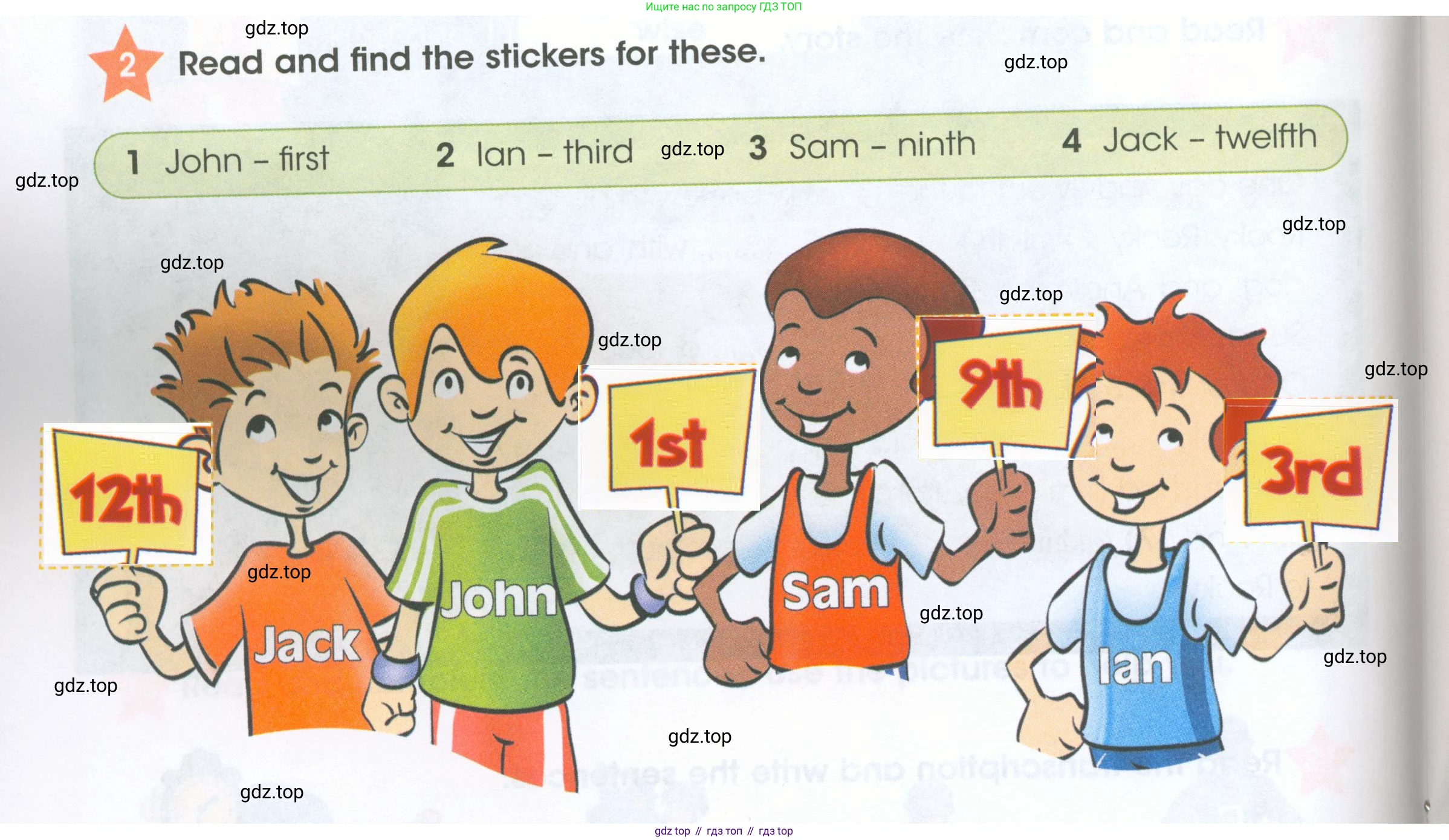 ГДЗ Английский язык (english), 4 класс Рабочая тетрадь (workbook), авторы: Баранова Ксения Михайловна (Baranova Ksenia), Бадулина Ольга Ивановна, Копылова Виктория Викторовна (Kopylova Victoria), Мильруд Радислав Петрович (Millrood Radislav), Эванс Вирджиния (Evans Virginia), издательство Просвещение, Москва, 2023, оранжевого цвета, Часть ( Part) 2, страница 36, номер 2, Решение 2