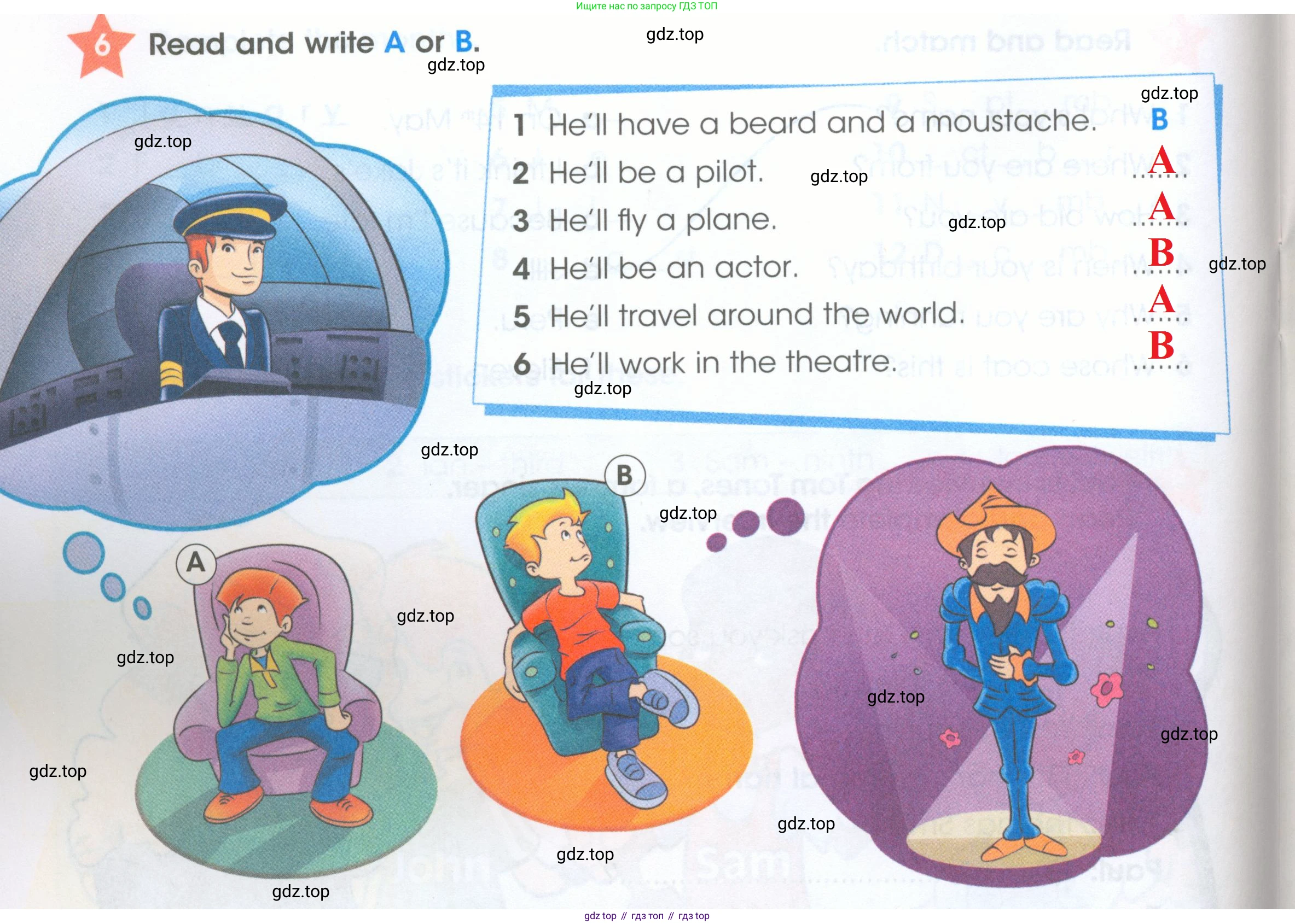ГДЗ Английский язык (english), 4 класс Рабочая тетрадь (workbook), авторы: Баранова Ксения Михайловна (Baranova Ksenia), Бадулина Ольга Ивановна, Копылова Виктория Викторовна (Kopylova Victoria), Мильруд Радислав Петрович (Millrood Radislav), Эванс Вирджиния (Evans Virginia), издательство Просвещение, Москва, 2023, оранжевого цвета, Часть ( Part) 2, страница 38, номер 6, Решение 2