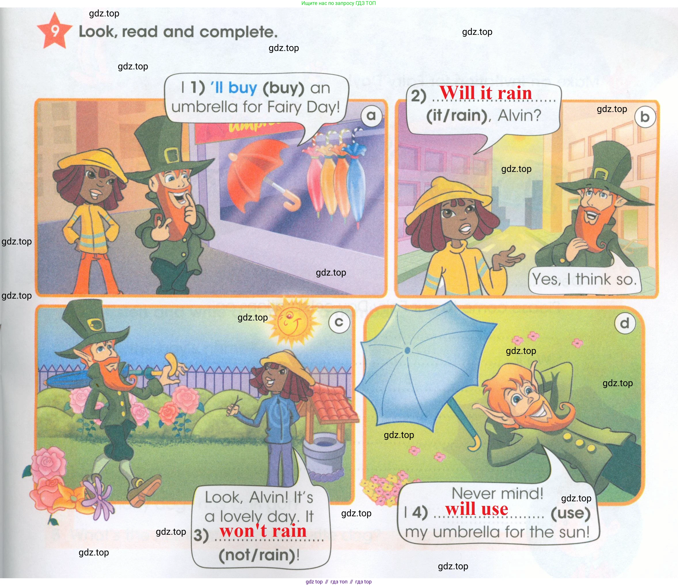 ГДЗ Английский язык (english), 4 класс Рабочая тетрадь (workbook), авторы: Баранова Ксения Михайловна (Baranova Ksenia), Бадулина Ольга Ивановна, Копылова Виктория Викторовна (Kopylova Victoria), Мильруд Радислав Петрович (Millrood Radislav), Эванс Вирджиния (Evans Virginia), издательство Просвещение, Москва, 2023, оранжевого цвета, Часть ( Part) 2, страница 39, номер 9, Решение 2