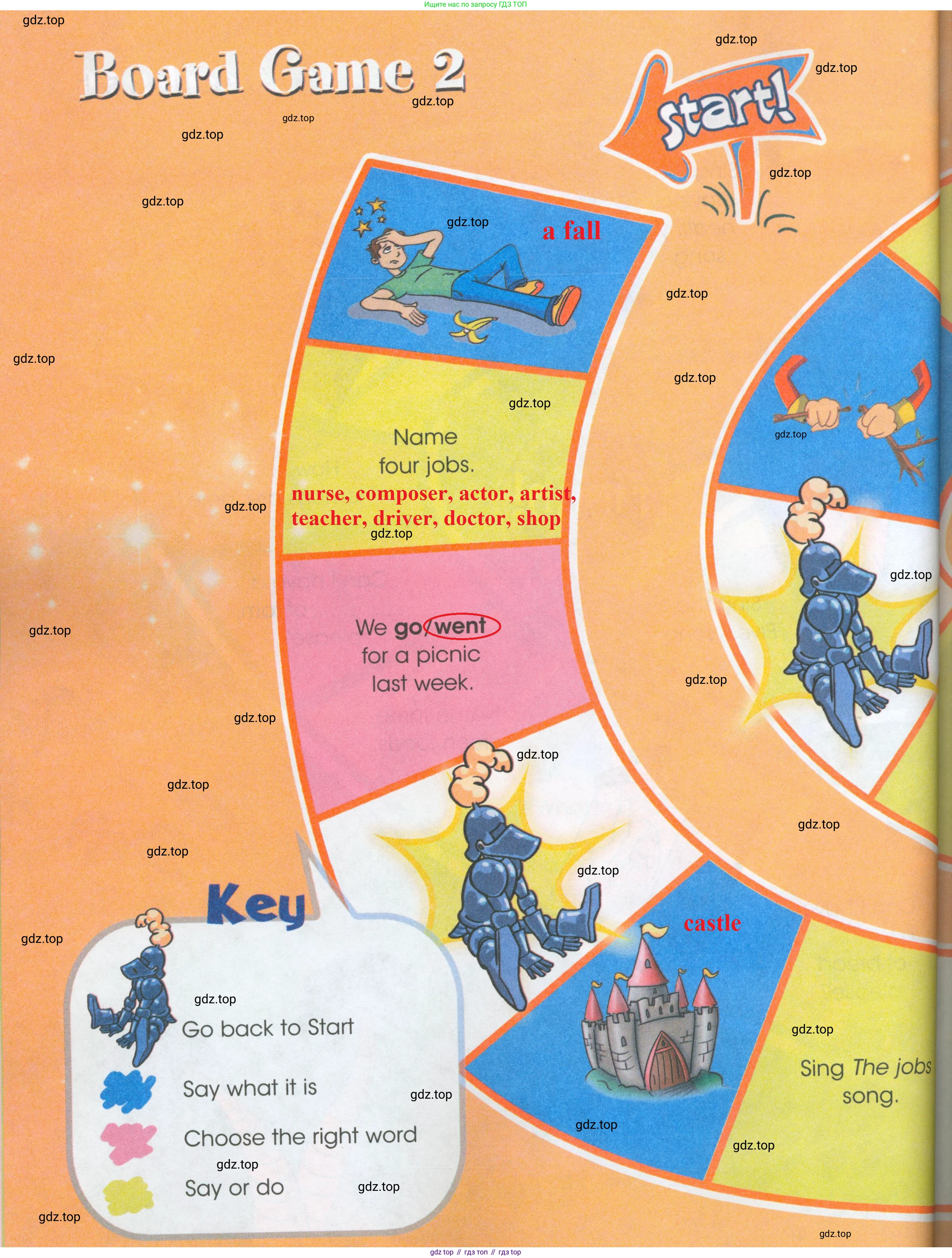 ГДЗ Английский язык (english), 4 класс Рабочая тетрадь (workbook), авторы: Баранова Ксения Михайловна (Baranova Ksenia), Бадулина Ольга Ивановна, Копылова Виктория Викторовна (Kopylova Victoria), Мильруд Радислав Петрович (Millrood Radislav), Эванс Вирджиния (Evans Virginia), издательство Просвещение, Москва, 2023, оранжевого цвета, Часть ( Part) 2, страница 58, номер 2, Решение 2