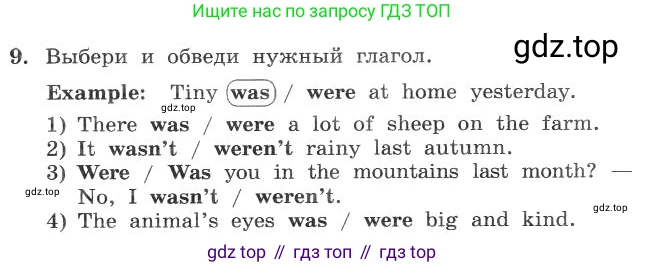 ГДЗ Английский язык (english), 4 класс рабочая тетрадь с контрольными работами (workbook + tests), авторы: Биболетова Мерем Забатовна, Денисенко Ольга Анатольевна, Трубанева Наталия Николаевна, издательство Просвещение, Москва, 2015 - 2023, оранжевого цвета, страница 34, номер 9, Условие