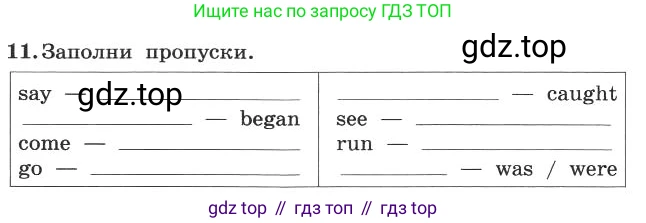 ГДЗ Английский язык (english), 4 класс рабочая тетрадь с контрольными работами (workbook + tests), авторы: Биболетова Мерем Забатовна, Денисенко Ольга Анатольевна, Трубанева Наталия Николаевна, издательство Просвещение, Москва, 2015 - 2023, оранжевого цвета, страница 49, номер 11, Условие