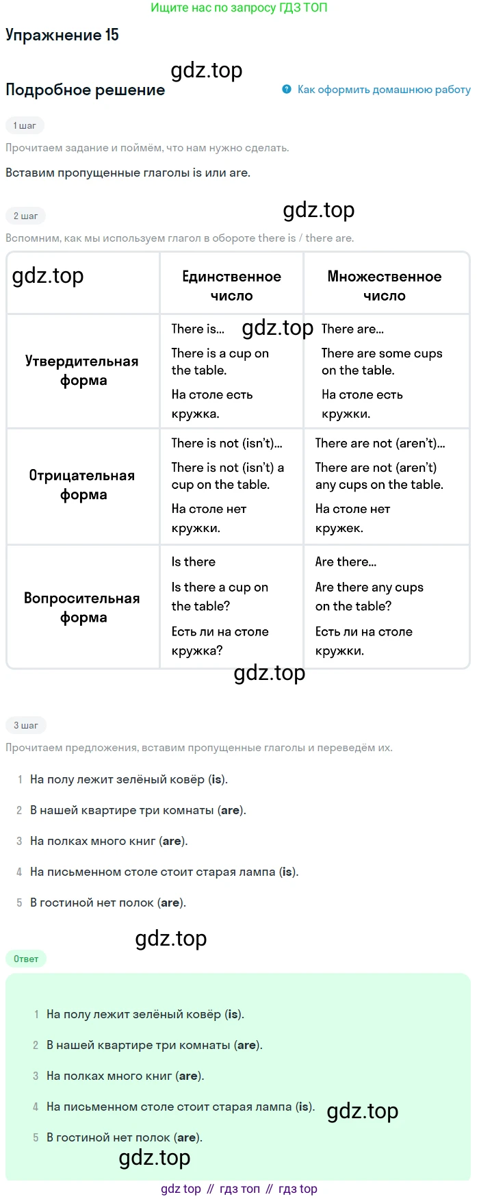 ГДЗ Английский язык (english), 4 класс рабочая тетрадь с контрольными работами (workbook + tests), авторы: Биболетова Мерем Забатовна, Денисенко Ольга Анатольевна, Трубанева Наталия Николаевна, издательство Просвещение, Москва, 2015 - 2023, оранжевого цвета, страница 14, номер 15, Решение