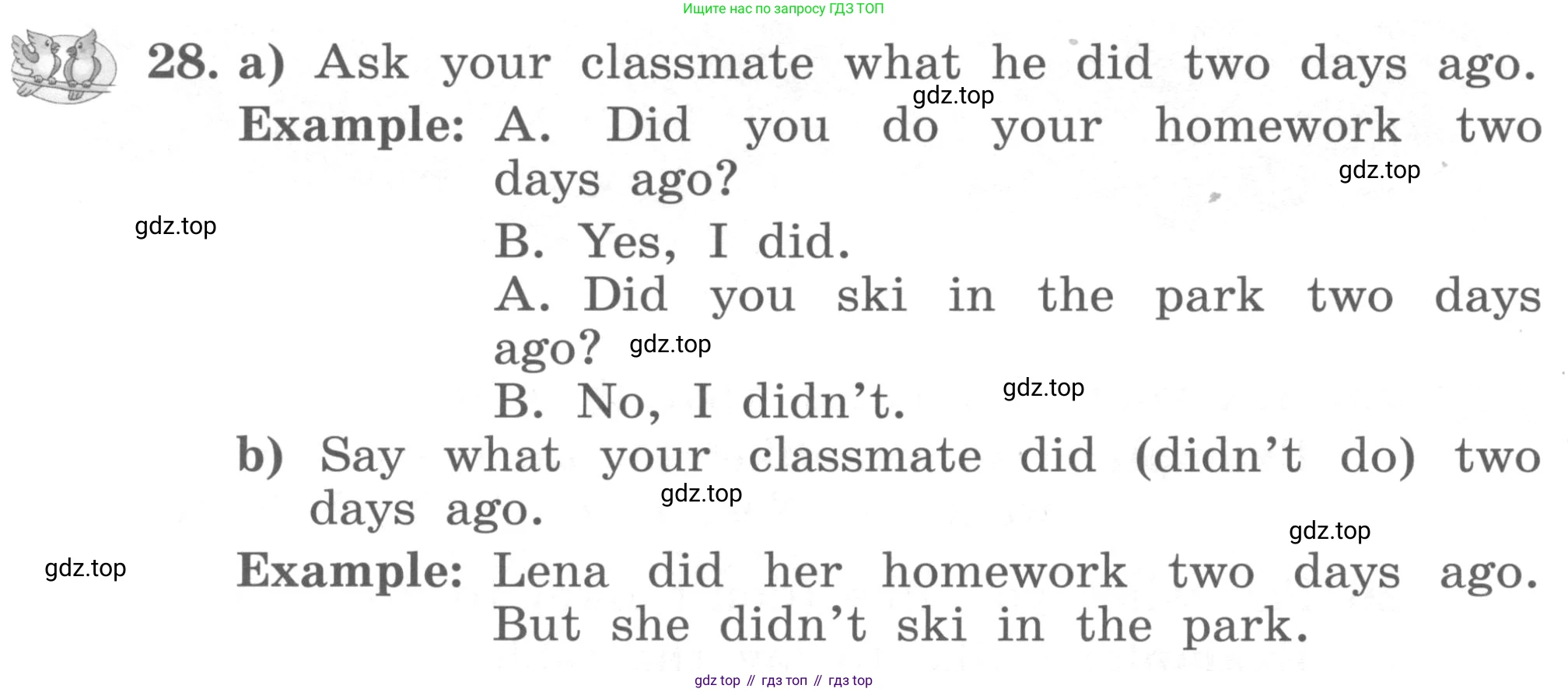 ГДЗ Английский язык (english), 4 класс Учебник, авторы: Биболетова Мерем Забатовна, Денисенко Ольга Анатольевна, Трубанева Наталия Николаевна, издательство Просвещение, Москва, 2015 - 2023, оранжевого цвета, страница 74, номер 28, Условие