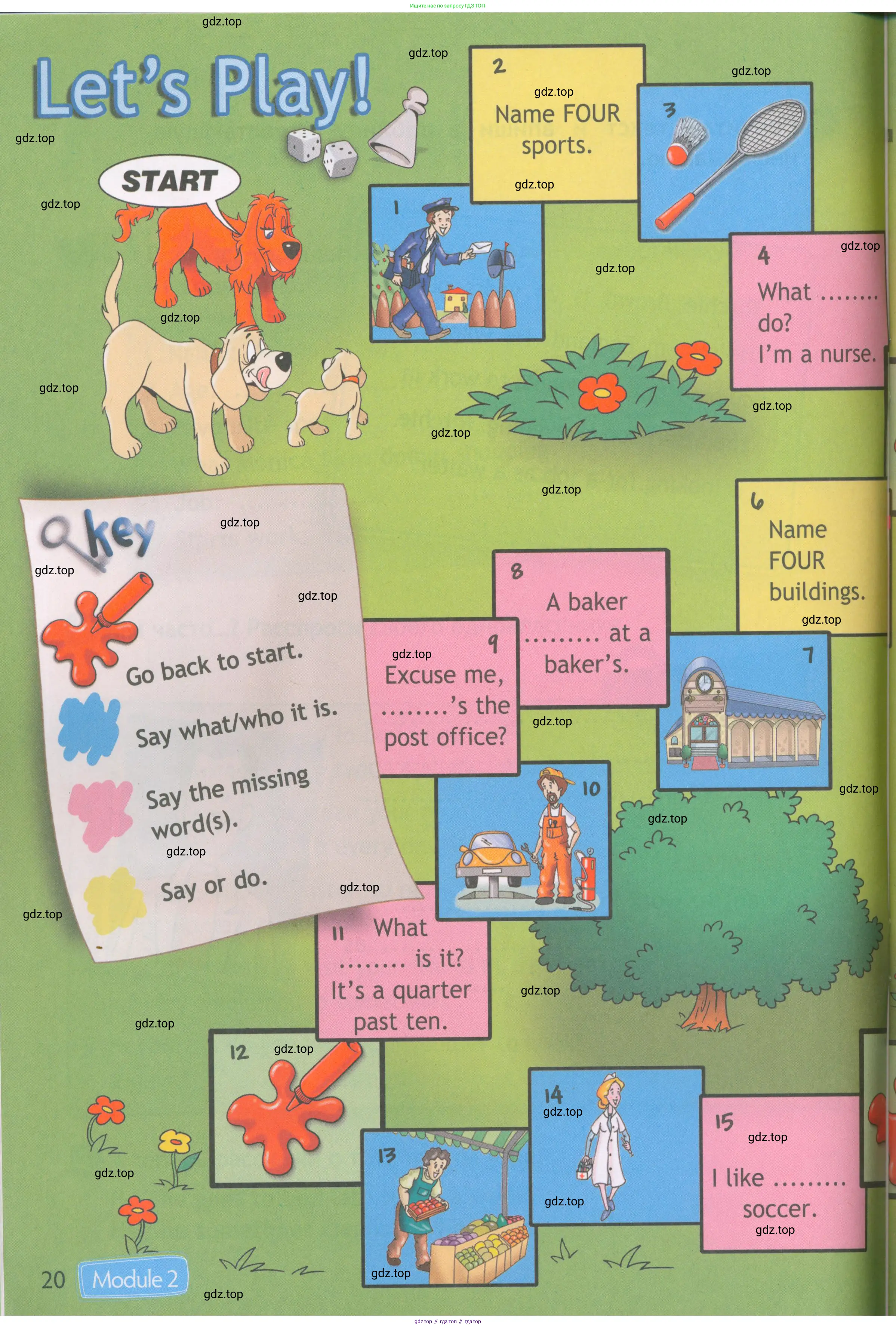 Английский язык (english), 4 класс Рабочая тетрадь (workbook), авторы: Быкова Надежда Ильинична (Bykova Nadezhda), Дули Дженни (Dooley Jenny), Поспелова Марина Давидовна (Pospelova Marina), Эванс Вирджиния (Evans Virginia), издательство Просвещение, Москва, 2023, красного цвета, страница 20