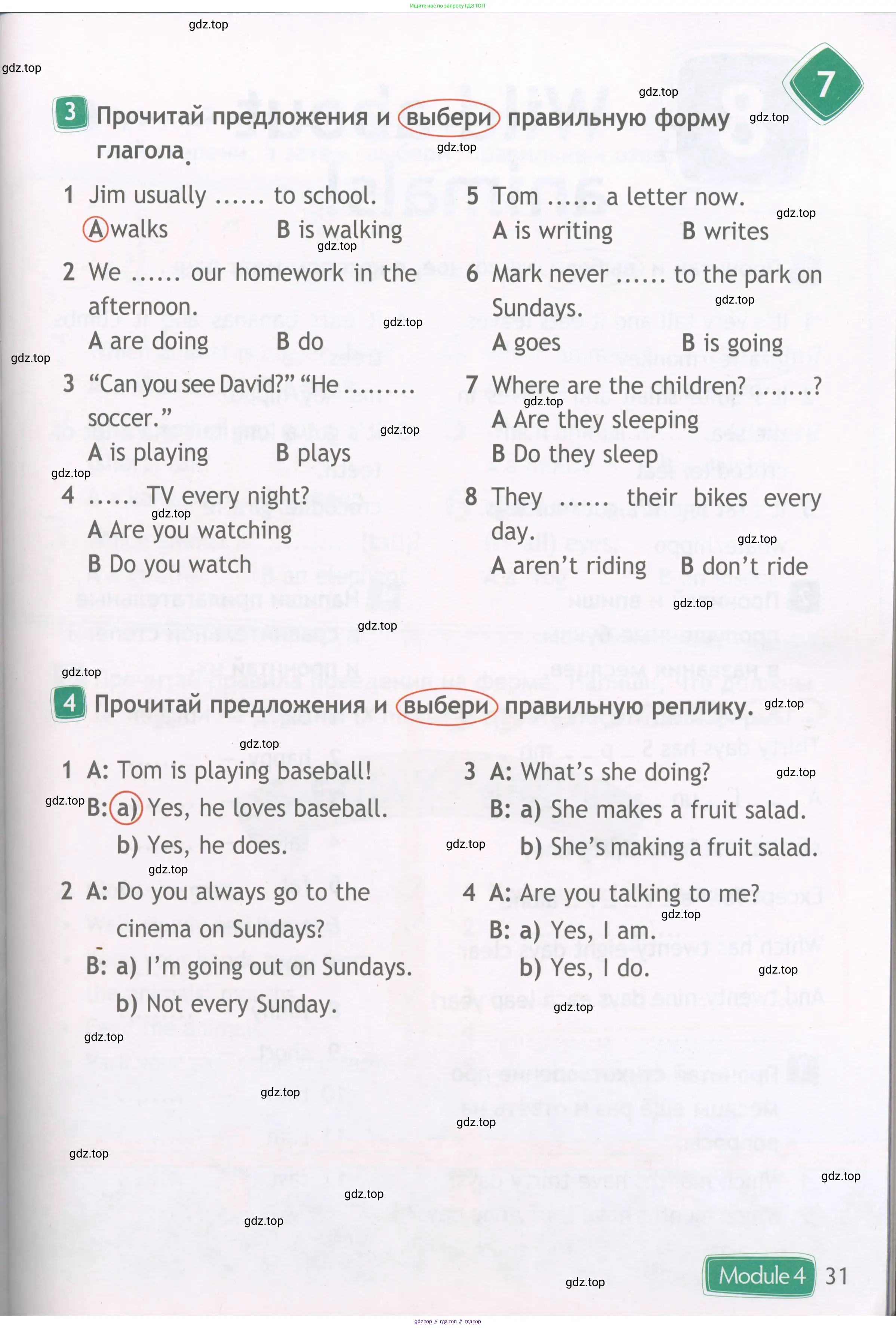 Английский язык (english), 4 класс Рабочая тетрадь (workbook), авторы: Быкова Надежда Ильинична (Bykova Nadezhda), Дули Дженни (Dooley Jenny), Поспелова Марина Давидовна (Pospelova Marina), Эванс Вирджиния (Evans Virginia), издательство Просвещение, Москва, 2023, красного цвета, страница 31
