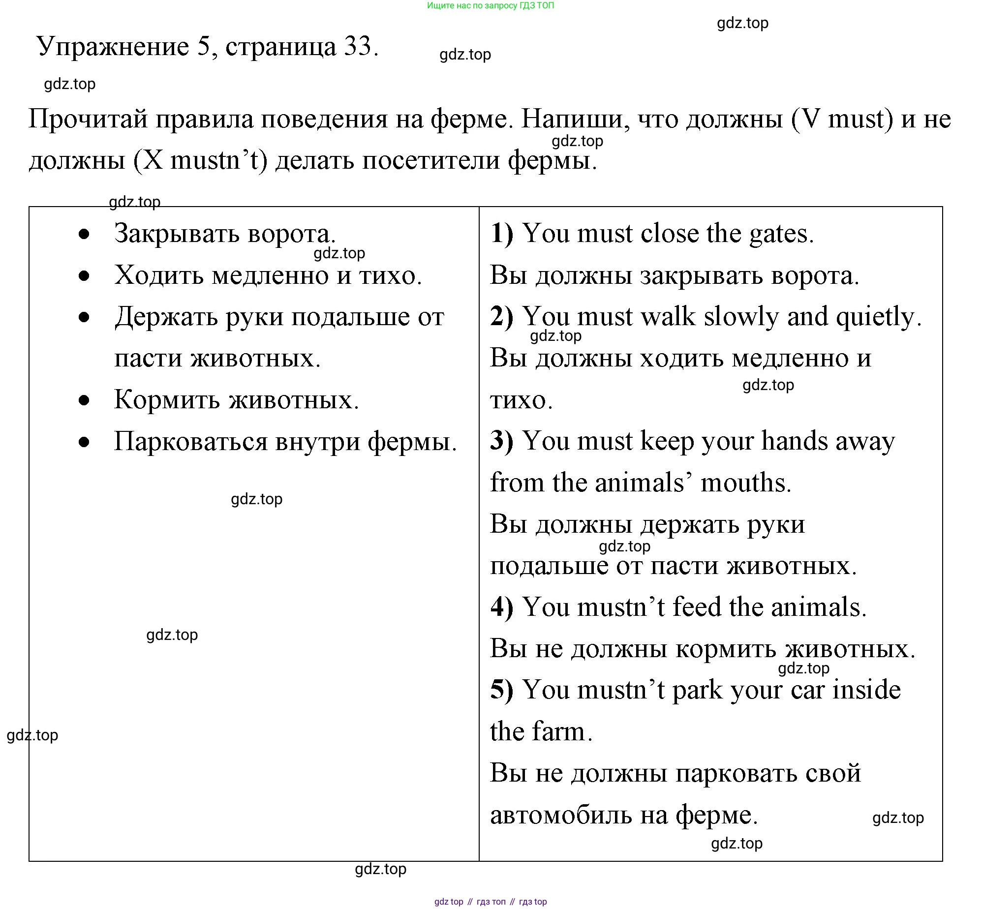 Английский язык (english), 4 класс Рабочая тетрадь (workbook), авторы: Быкова Надежда Ильинична (Bykova Nadezhda), Дули Дженни (Dooley Jenny), Поспелова Марина Давидовна (Pospelova Marina), Эванс Вирджиния (Evans Virginia), издательство Просвещение, Москва, 2023, красного цвета, страница 33, номер 6, Решение 1