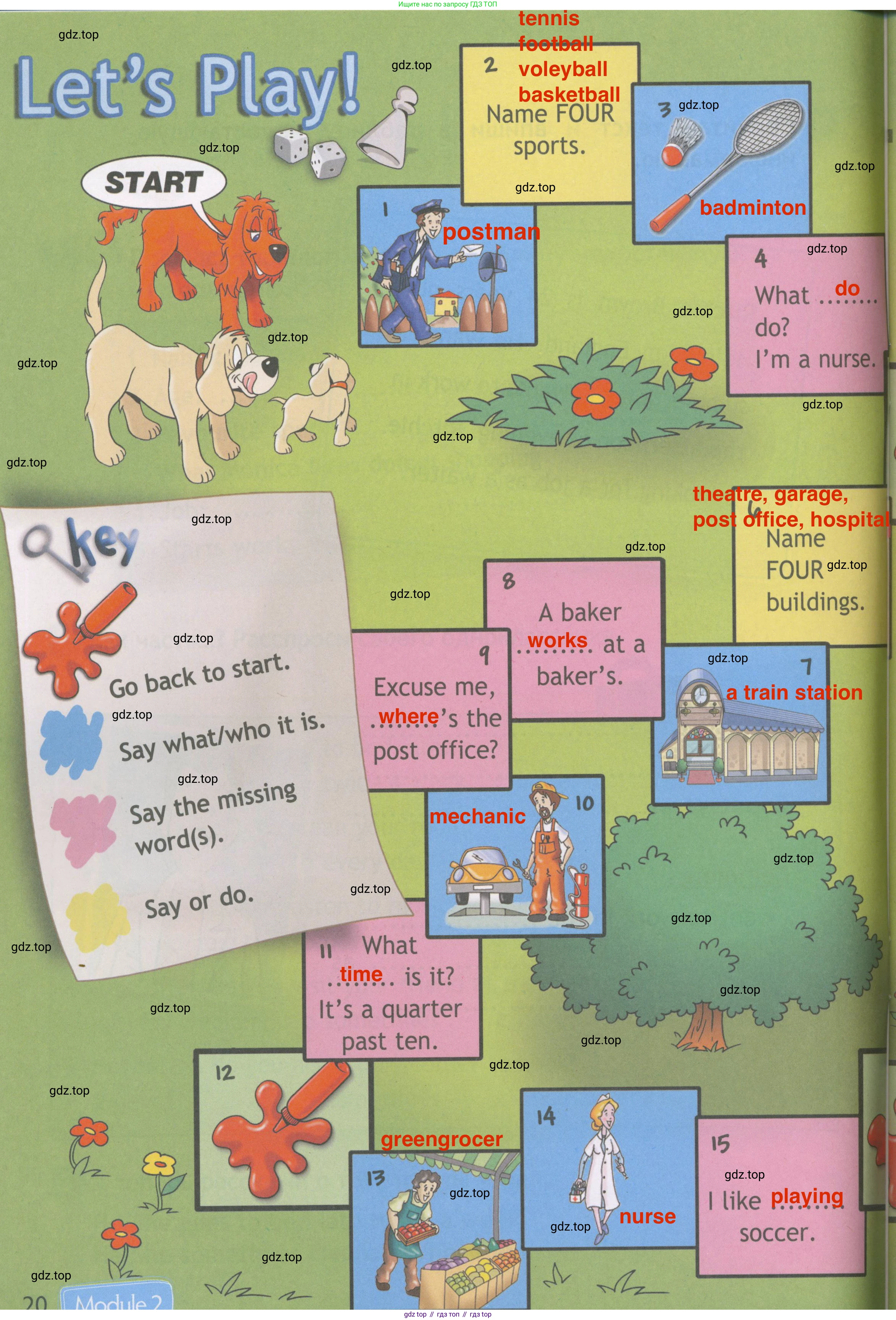 Английский язык (english), 4 класс Рабочая тетрадь (workbook), авторы: Быкова Надежда Ильинична (Bykova Nadezhda), Дули Дженни (Dooley Jenny), Поспелова Марина Давидовна (Pospelova Marina), Эванс Вирджиния (Evans Virginia), издательство Просвещение, Москва, 2023, красного цвета, страница 20, Решение 4
