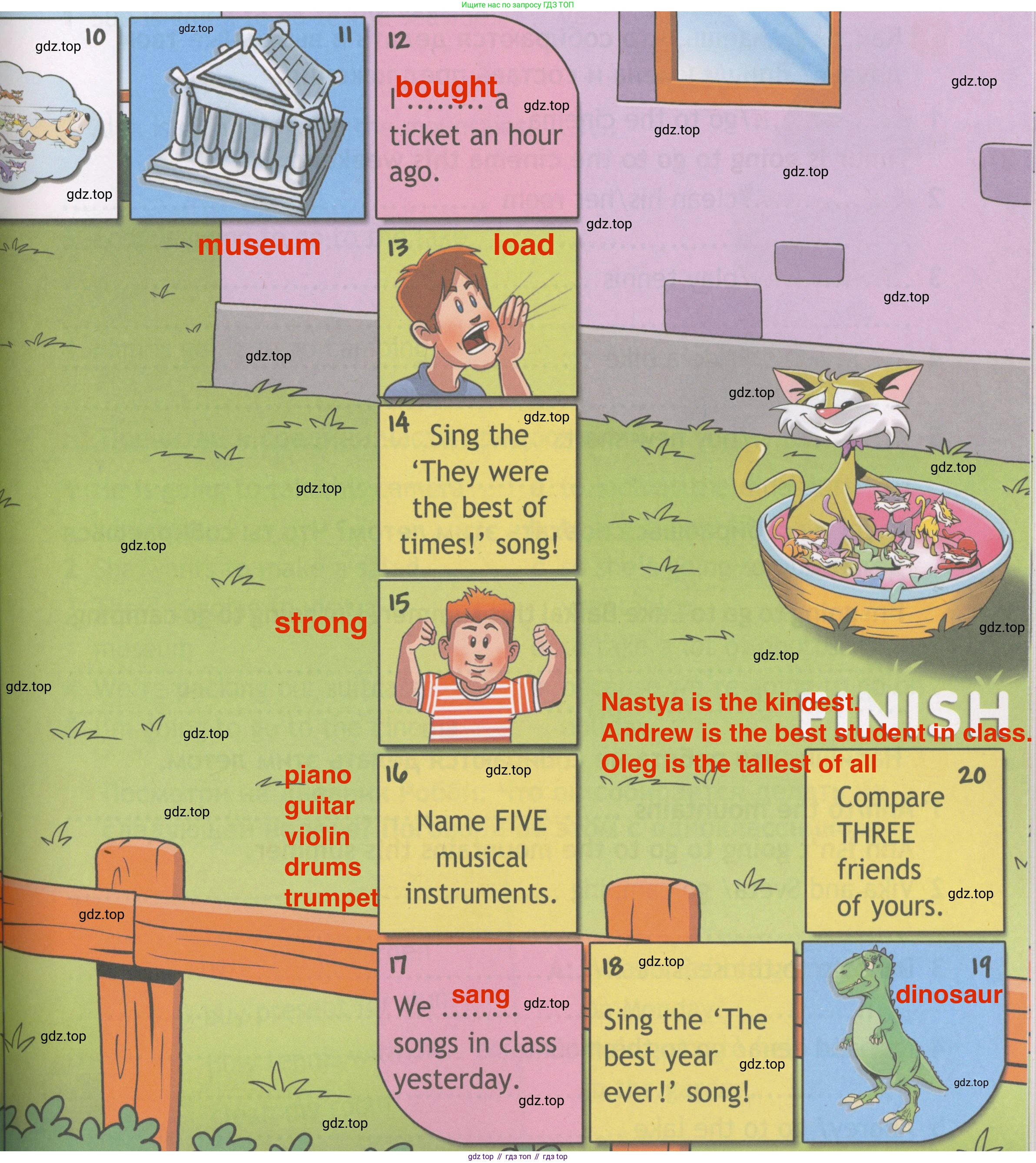ГДЗ Английский язык (english), 4 класс Рабочая тетрадь (workbook), авторы: Быкова Надежда Ильинична (Bykova Nadezhda), Дули Дженни (Dooley Jenny), Поспелова Марина Давидовна (Pospelova Marina), Эванс Вирджиния (Evans Virginia), издательство Просвещение, Москва, 2023, красного цвета, страница 60, Решение 4 (продолжение 2)