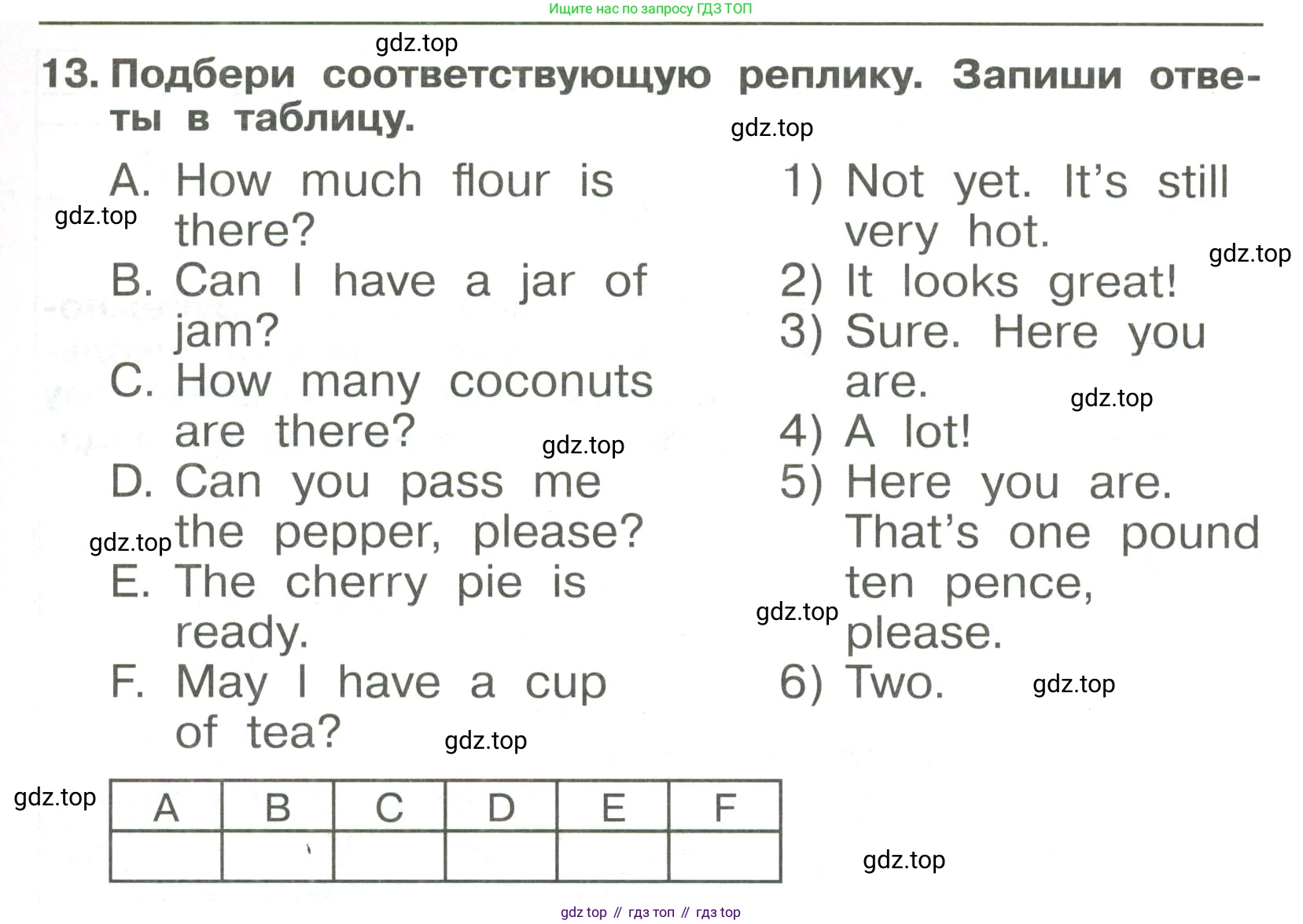 Английский язык (english), 4 класс Сборник упражнений, авторы: Быкова Надежда Ильинична (Bykova Nadezhda), Поспелова Марина Давидовна (Pospelova Marina), издательство Просвещение, Москва, 2023, оранжевого цвета, страница 59, номер 13, Условие