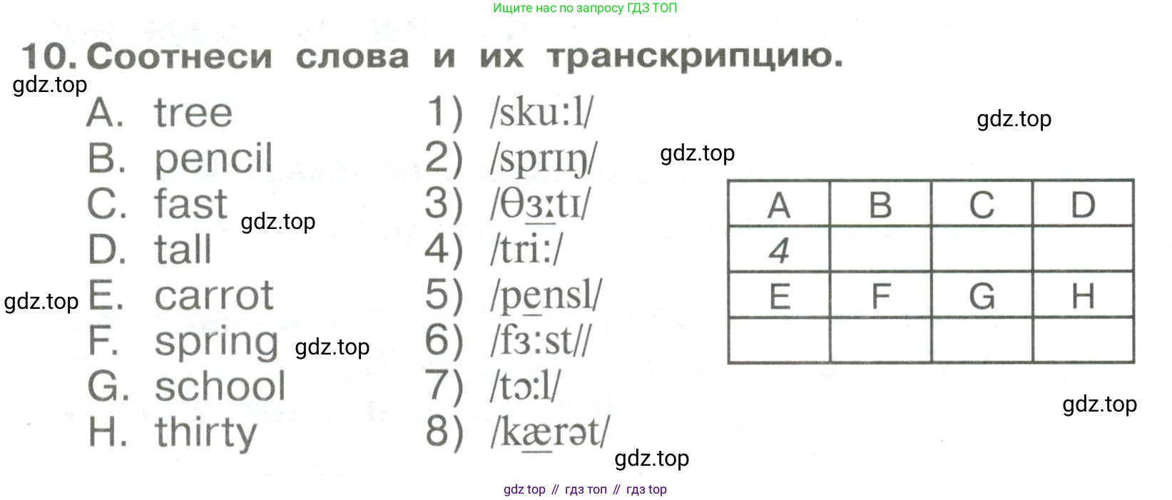 Английский язык (english), 4 класс Сборник упражнений, авторы: Быкова Надежда Ильинична (Bykova Nadezhda), Поспелова Марина Давидовна (Pospelova Marina), издательство Просвещение, Москва, 2023, оранжевого цвета, страница 80, номер 10, Условие