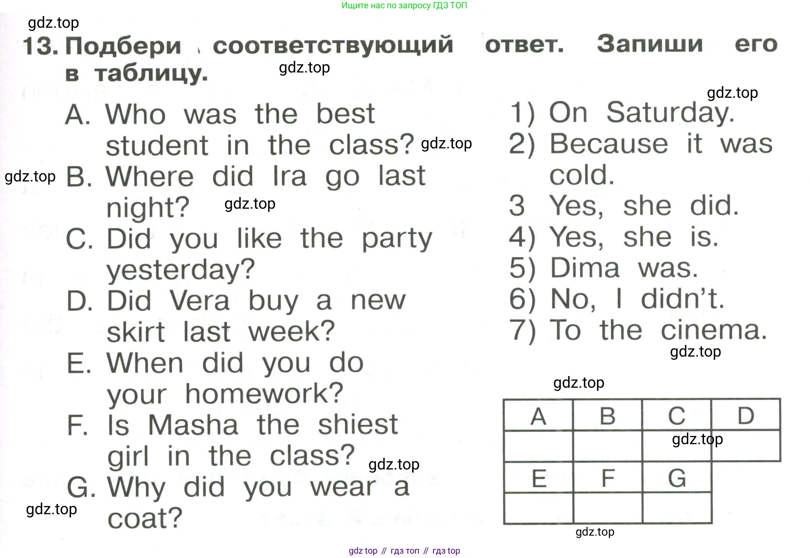 Английский язык (english), 4 класс Сборник упражнений, авторы: Быкова Надежда Ильинична (Bykova Nadezhda), Поспелова Марина Давидовна (Pospelova Marina), издательство Просвещение, Москва, 2023, оранжевого цвета, страница 117, номер 13, Условие