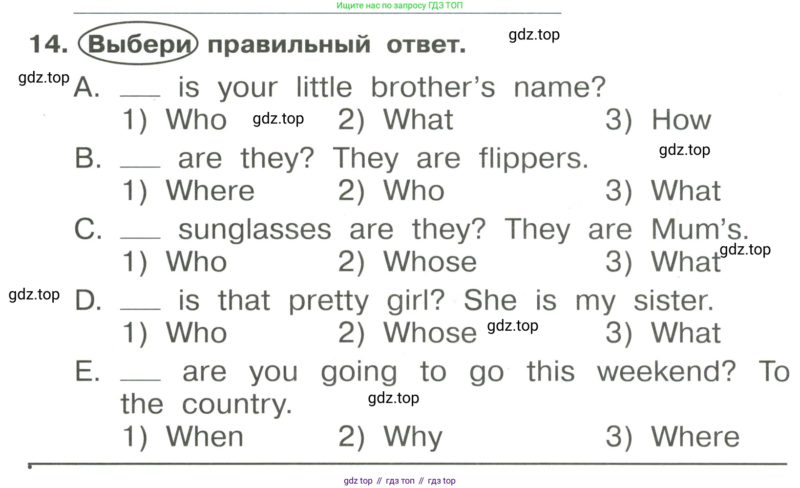 Английский язык (english), 4 класс Сборник упражнений, авторы: Быкова Надежда Ильинична (Bykova Nadezhda), Поспелова Марина Давидовна (Pospelova Marina), издательство Просвещение, Москва, 2023, оранжевого цвета, страница 134, номер 14, Условие