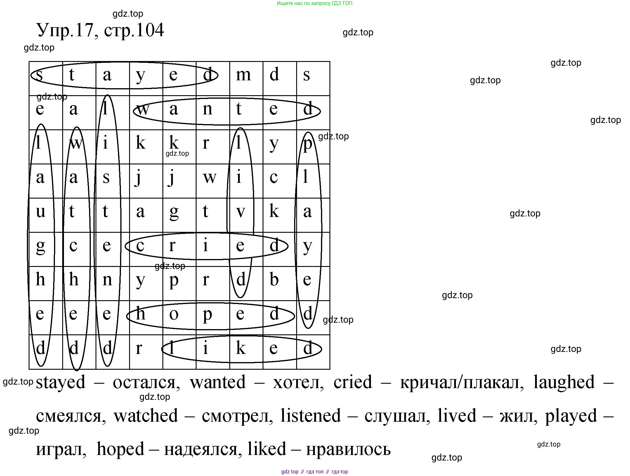Английский язык (english), 4 класс Сборник упражнений, авторы: Быкова Надежда Ильинична (Bykova Nadezhda), Поспелова Марина Давидовна (Pospelova Marina), издательство Просвещение, Москва, 2023, оранжевого цвета, страница 104, номер 17, Решение 1