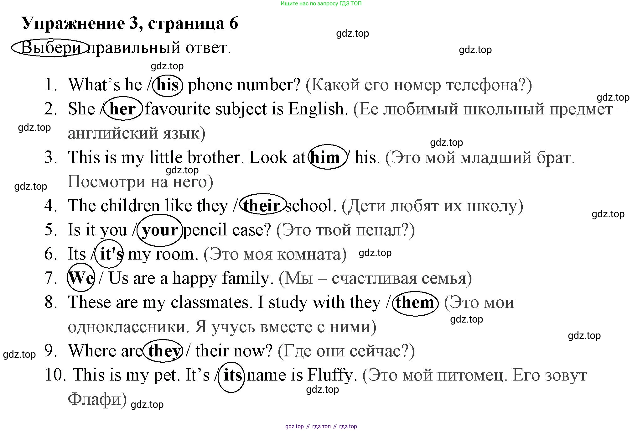 Английский язык (english), 4 класс Сборник упражнений, авторы: Быкова Надежда Ильинична (Bykova Nadezhda), Поспелова Марина Давидовна (Pospelova Marina), издательство Просвещение, Москва, 2023, оранжевого цвета, страница 6, номер 3, Решение 2