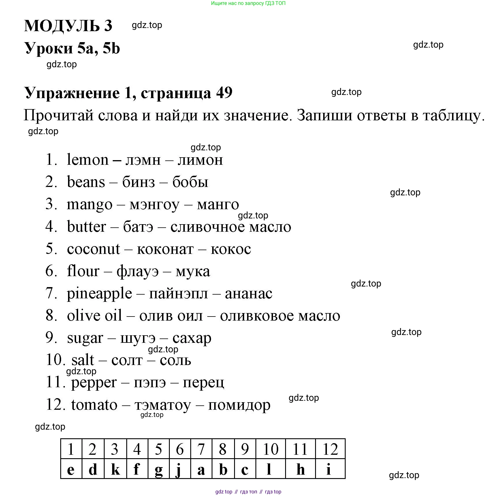 Английский язык (english), 4 класс Сборник упражнений, авторы: Быкова Надежда Ильинична (Bykova Nadezhda), Поспелова Марина Давидовна (Pospelova Marina), издательство Просвещение, Москва, 2023, оранжевого цвета, страница 49, номер 1, Решение 2