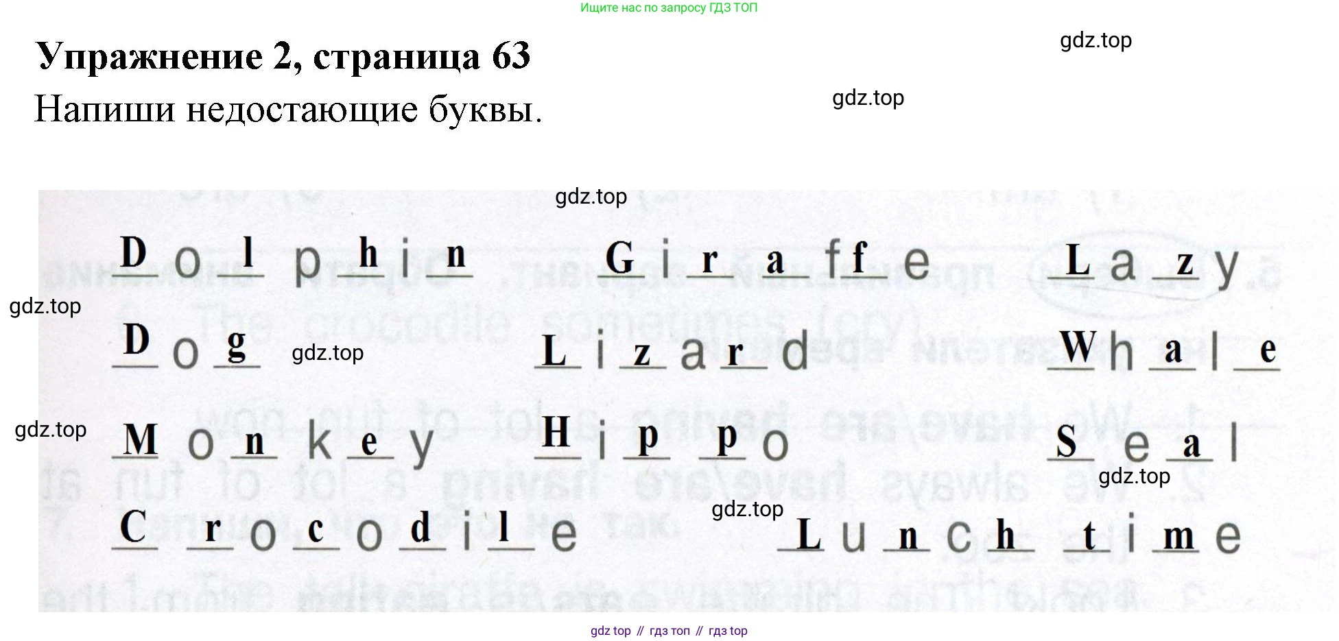 Английский язык (english), 4 класс Сборник упражнений, авторы: Быкова Надежда Ильинична (Bykova Nadezhda), Поспелова Марина Давидовна (Pospelova Marina), издательство Просвещение, Москва, 2023, оранжевого цвета, страница 63, номер 2, Решение 2