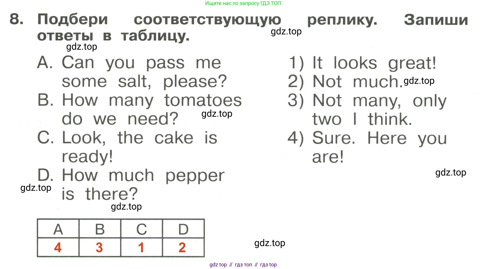 Английский язык (english), 4 класс Сборник упражнений, авторы: Быкова Надежда Ильинична (Bykova Nadezhda), Поспелова Марина Давидовна (Pospelova Marina), издательство Просвещение, Москва, 2023, оранжевого цвета, страница 52, номер 8, Решение 3