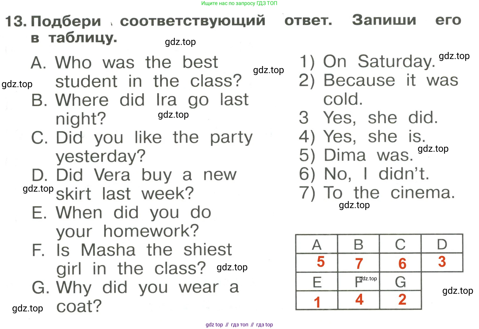 Английский язык (english), 4 класс Сборник упражнений, авторы: Быкова Надежда Ильинична (Bykova Nadezhda), Поспелова Марина Давидовна (Pospelova Marina), издательство Просвещение, Москва, 2023, оранжевого цвета, страница 117, номер 13, Решение 3