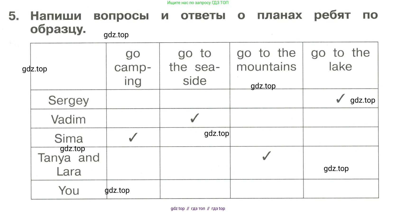 Английский язык (english), 4 класс Сборник упражнений, авторы: Быкова Надежда Ильинична (Bykova Nadezhda), Поспелова Марина Давидовна (Pospelova Marina), издательство Просвещение, Москва, 2023, оранжевого цвета, страница 123, номер 5, Решение 3