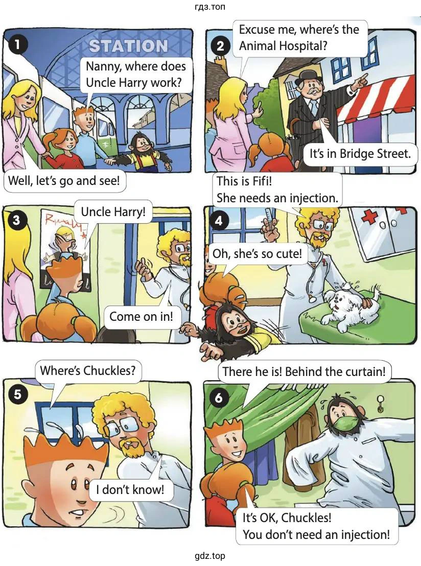 Nanny, where does Uncle Harry work? Well, let's go and see!