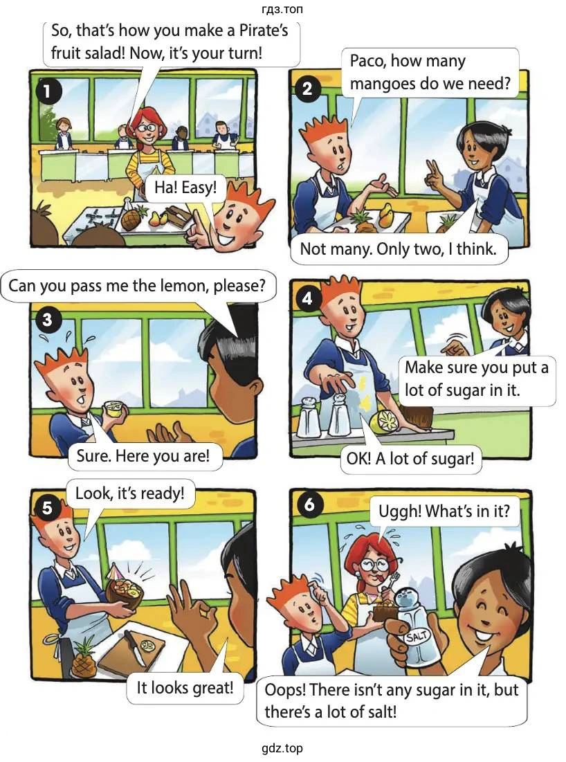 So, that's how you make a Pirate's fruit salad! Now, it's your turn! Hal Easy!
