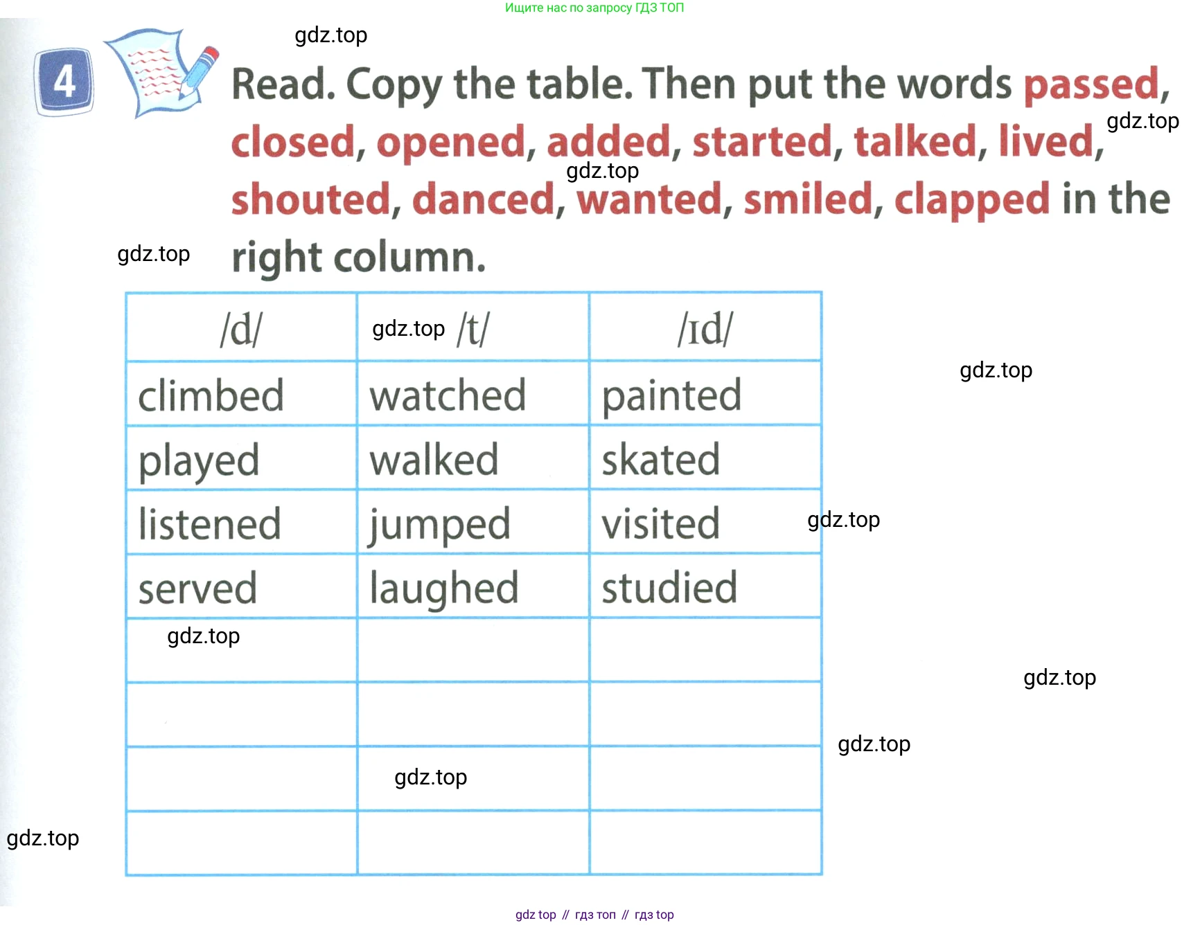 ГДЗ Английский язык (english), 4 класс Учебник (Student's book), авторы: Быкова Надежда Ильинична (Bykova Nadezhda), Дули Дженни (Dooley Jenny), Поспелова Марина Давидовна (Pospelova Marina), Эванс Вирджиния (Evans Virginia), издательство Просвещение, Москва, 2023, белого цвета, Часть ( Part) 2, страница 25, номер 4, Условие