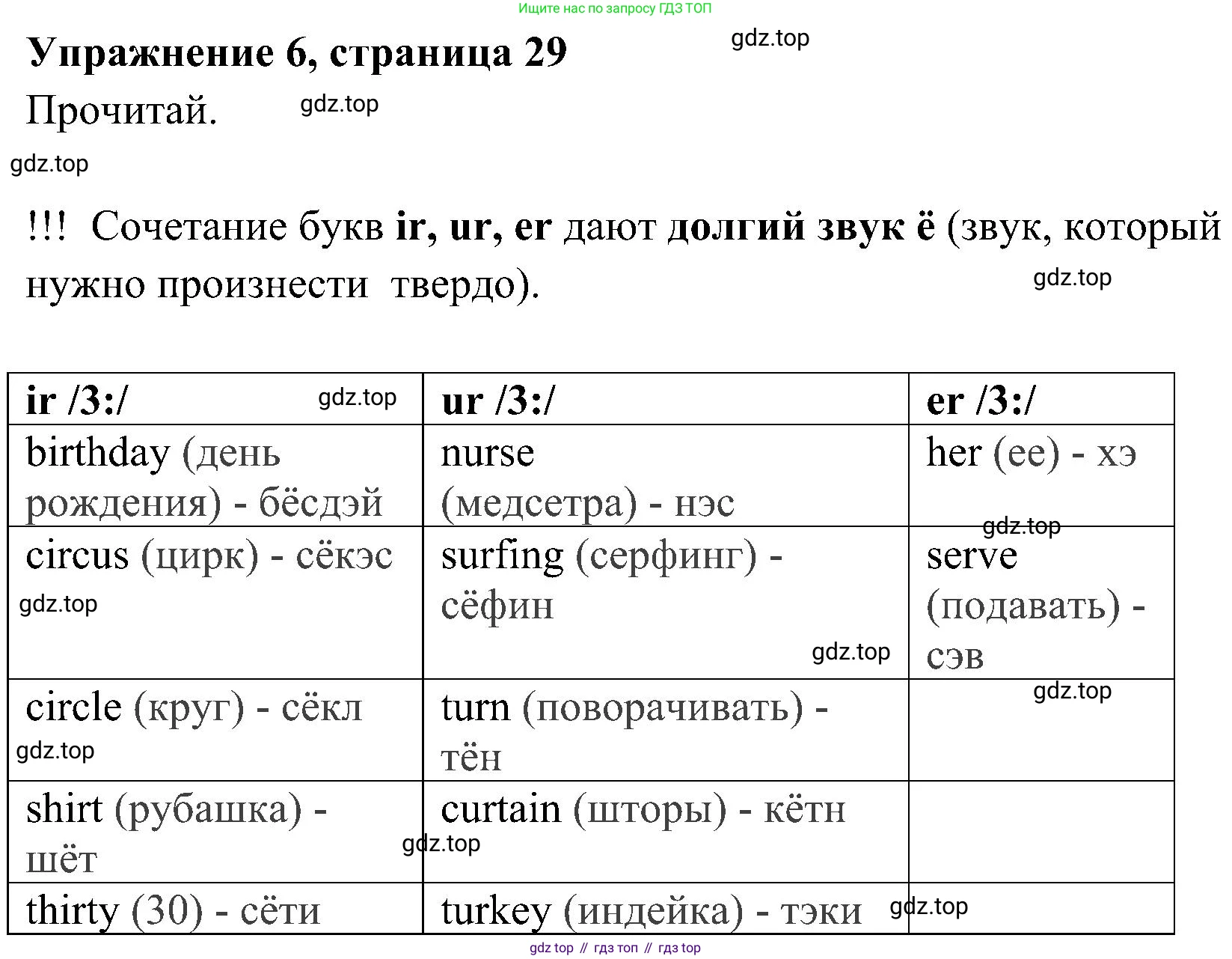 ГДЗ Английский язык (english), 4 класс Учебник (Student's book), авторы: Быкова Надежда Ильинична (Bykova Nadezhda), Дули Дженни (Dooley Jenny), Поспелова Марина Давидовна (Pospelova Marina), Эванс Вирджиния (Evans Virginia), издательство Просвещение, Москва, 2023, белого цвета, Часть ( Part) 1, страница 29, номер 6, Решение 2