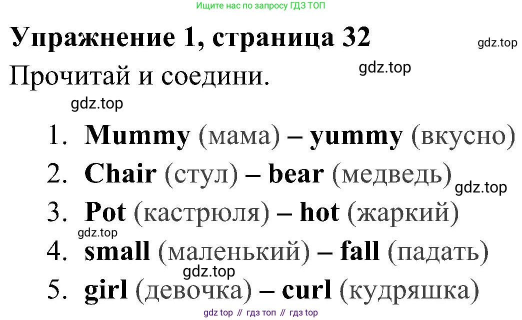 ГДЗ Английский язык (english), 4 класс Учебник (Student's book), авторы: Быкова Надежда Ильинична (Bykova Nadezhda), Дули Дженни (Dooley Jenny), Поспелова Марина Давидовна (Pospelova Marina), Эванс Вирджиния (Evans Virginia), издательство Просвещение, Москва, 2023, белого цвета, Часть ( Part) 2, страница 32, номер 1, Решение 2 (продолжение 2)