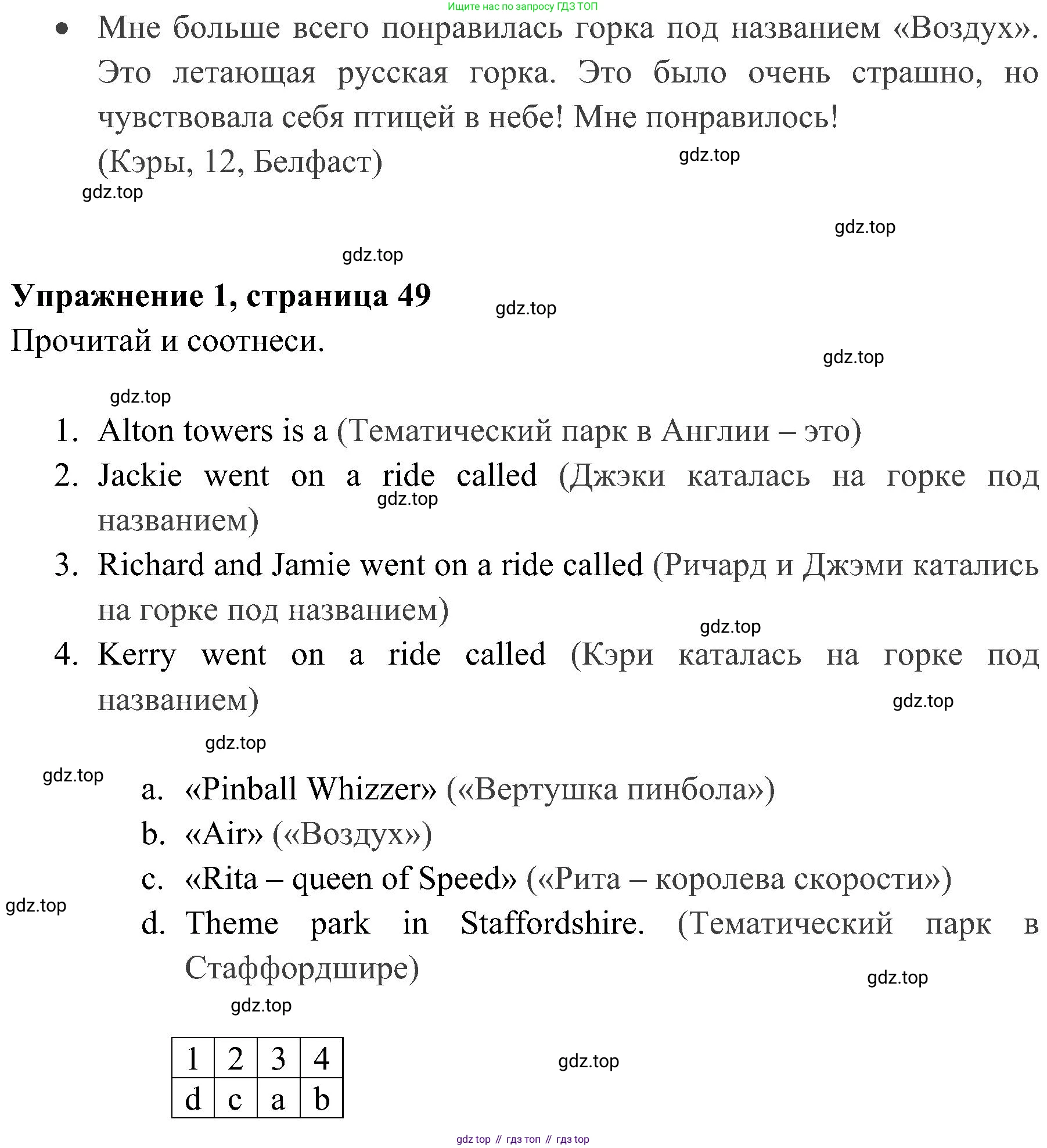 ГДЗ Английский язык (english), 4 класс Учебник (Student's book), авторы: Быкова Надежда Ильинична (Bykova Nadezhda), Дули Дженни (Dooley Jenny), Поспелова Марина Давидовна (Pospelova Marina), Эванс Вирджиния (Evans Virginia), издательство Просвещение, Москва, 2023, белого цвета, Часть ( Part) 2, страница 49, номер 1, Решение 2 (продолжение 2)