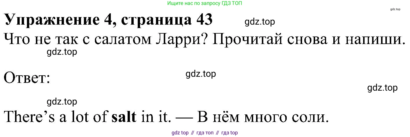 ГДЗ Английский язык (english), 4 класс Учебник (Student's book), авторы: Быкова Надежда Ильинична (Bykova Nadezhda), Дули Дженни (Dooley Jenny), Поспелова Марина Давидовна (Pospelova Marina), Эванс Вирджиния (Evans Virginia), издательство Просвещение, Москва, 2023, белого цвета, Часть ( Part) 1, страница 43, номер 4, Решение 3