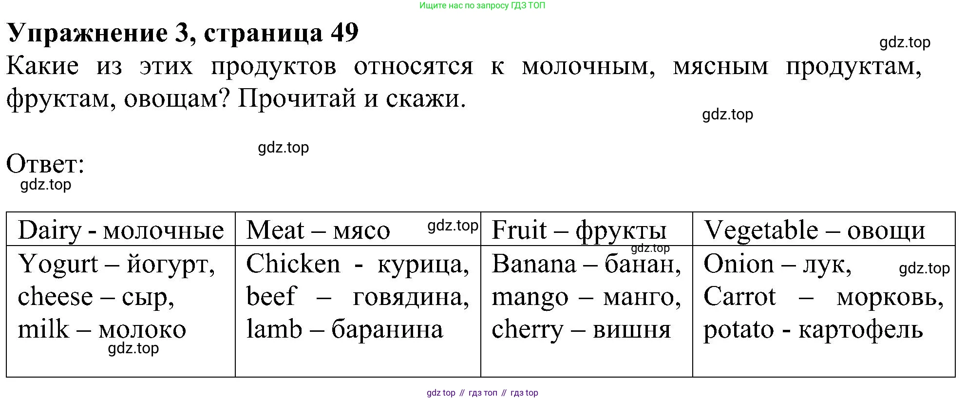 ГДЗ Английский язык (english), 4 класс Учебник (Student's book), авторы: Быкова Надежда Ильинична (Bykova Nadezhda), Дули Дженни (Dooley Jenny), Поспелова Марина Давидовна (Pospelova Marina), Эванс Вирджиния (Evans Virginia), издательство Просвещение, Москва, 2023, белого цвета, Часть ( Part) 1, страница 49, номер 3, Решение 3