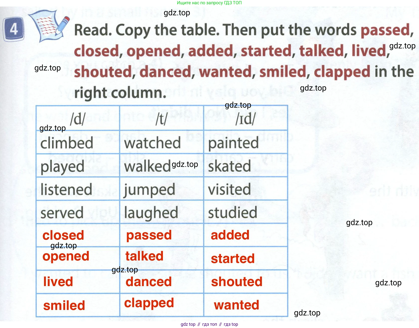 ГДЗ Английский язык (english), 4 класс Учебник (Student's book), авторы: Быкова Надежда Ильинична (Bykova Nadezhda), Дули Дженни (Dooley Jenny), Поспелова Марина Давидовна (Pospelova Marina), Эванс Вирджиния (Evans Virginia), издательство Просвещение, Москва, 2023, белого цвета, Часть ( Part) 2, страница 25, номер 4, Решение 4