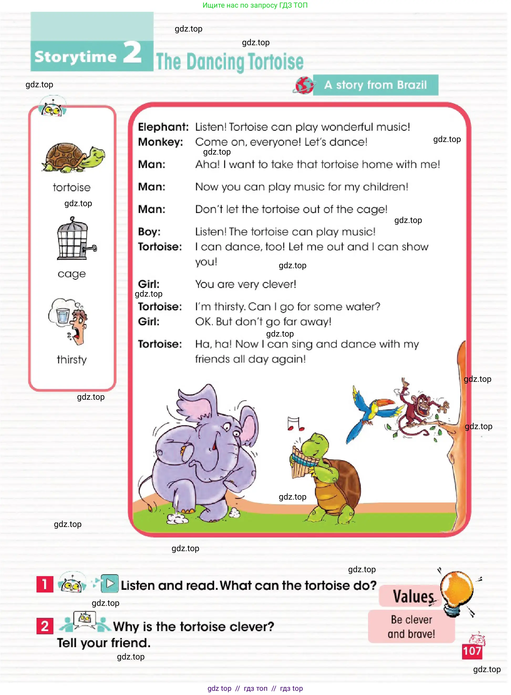 Английский язык (english), 4 класс Учебник (Pupil's book), авторы: Дули Дженни (Dooley Jenny), Оби Боб (Obee Bob), Мухамеджанова Наталья (Mukhamedjanova Natalya), издательство Express Publishing, Алматы, 2025, голубого цвета, страница 107
